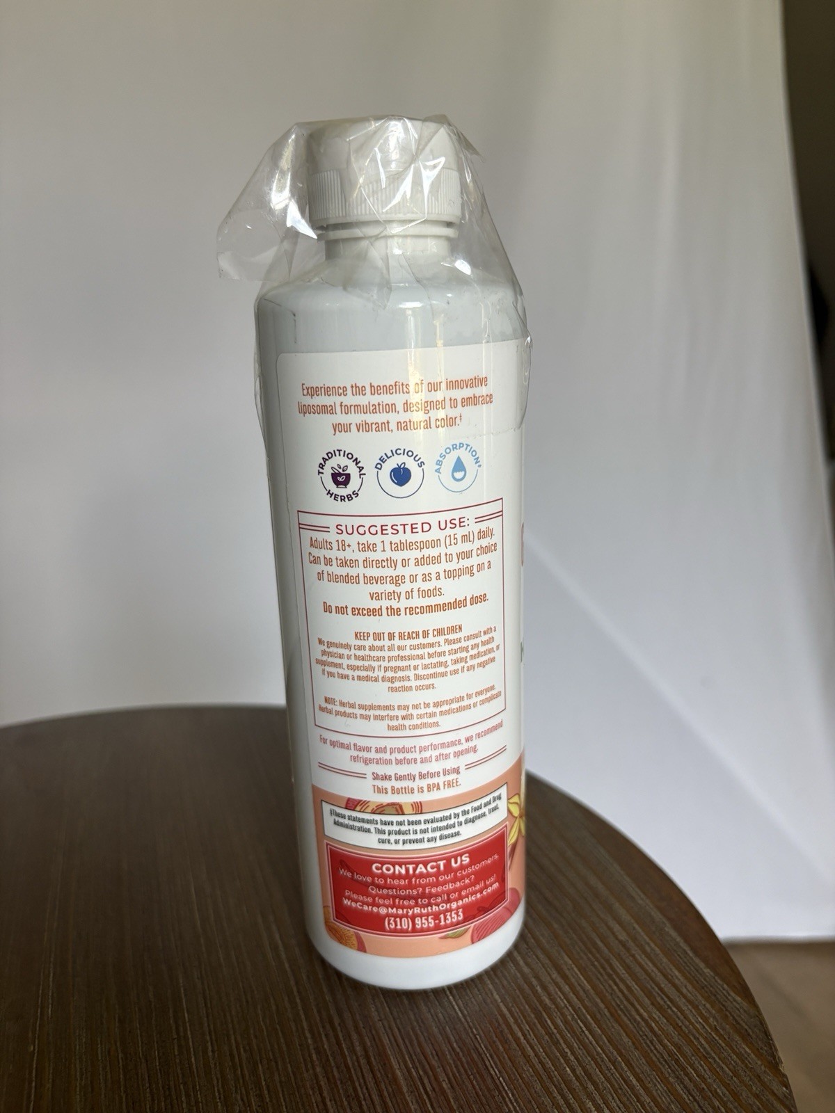 Mary Ruth’s Gray Guard Supports Natural Hair Color Peach Vanil 15.22 Oz 30 Servs