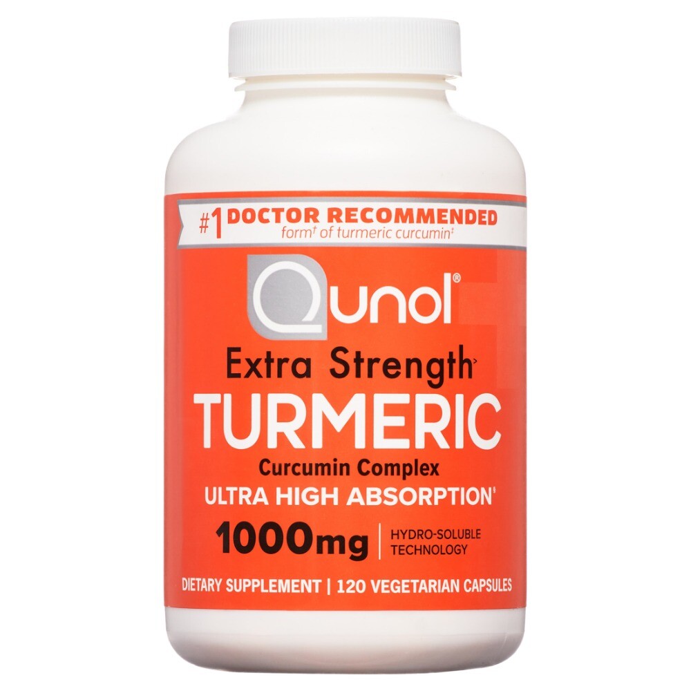 Qunol Extra Strength Tumeric Curcumin Complex 1000mg 120 Capsules
