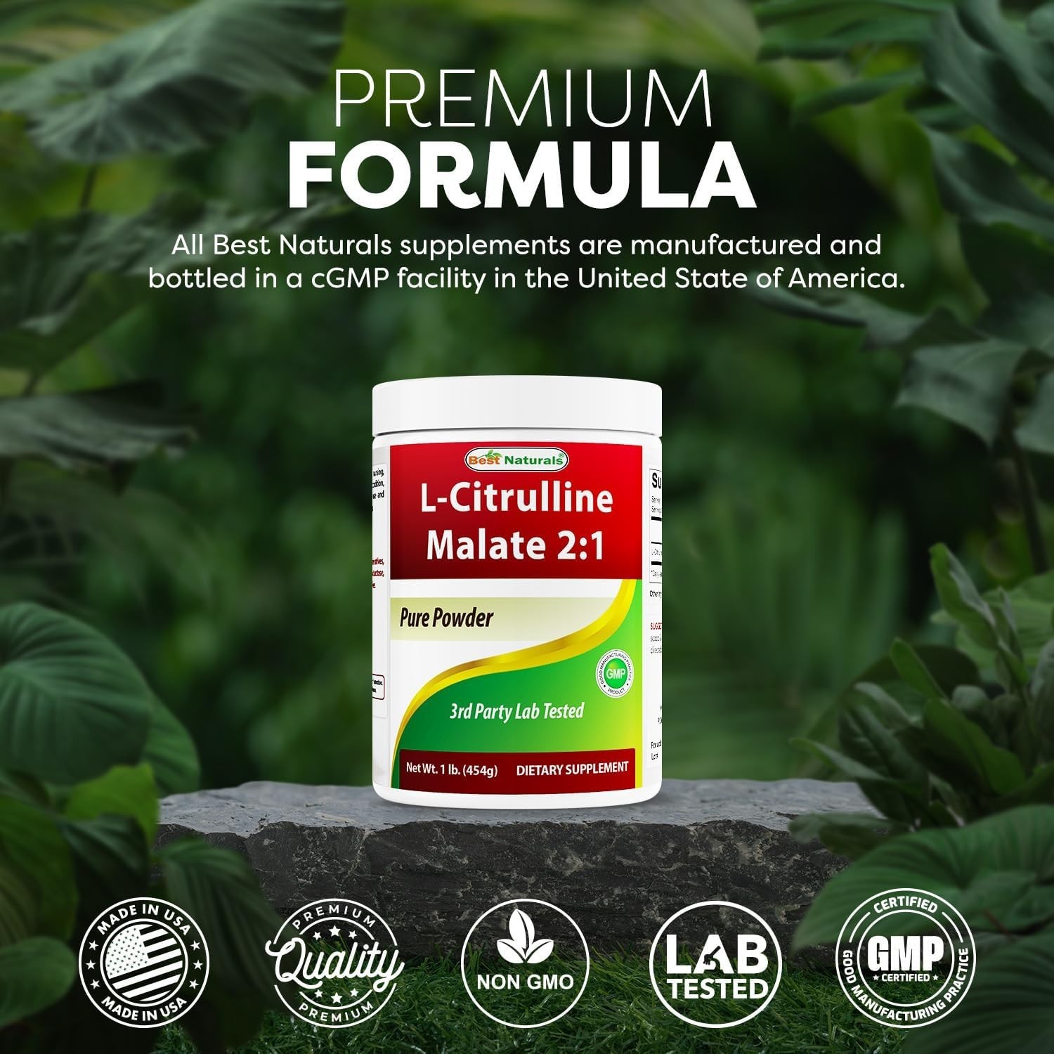 Versatile 2:1 L-Citrulline Malate Powder 1 lb – Perfect for Pre-Workout Mixing