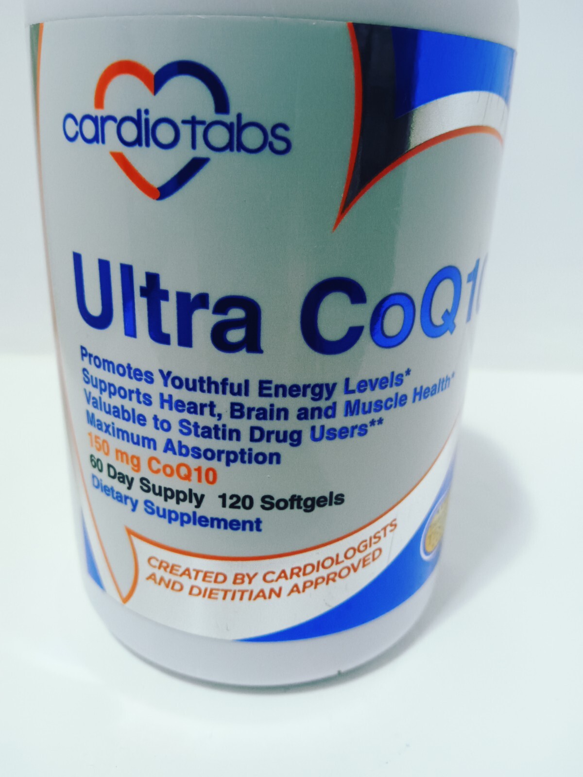 Cardio Tabs Ultra CoQ10 Max Absorption 150 Mg 120 Caps Exp. 01/2026