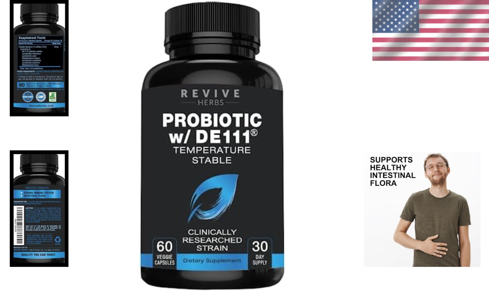 Advanced Probiotic with DE111 Strain (Bacillus Subtilis). Spore Forming Probioti