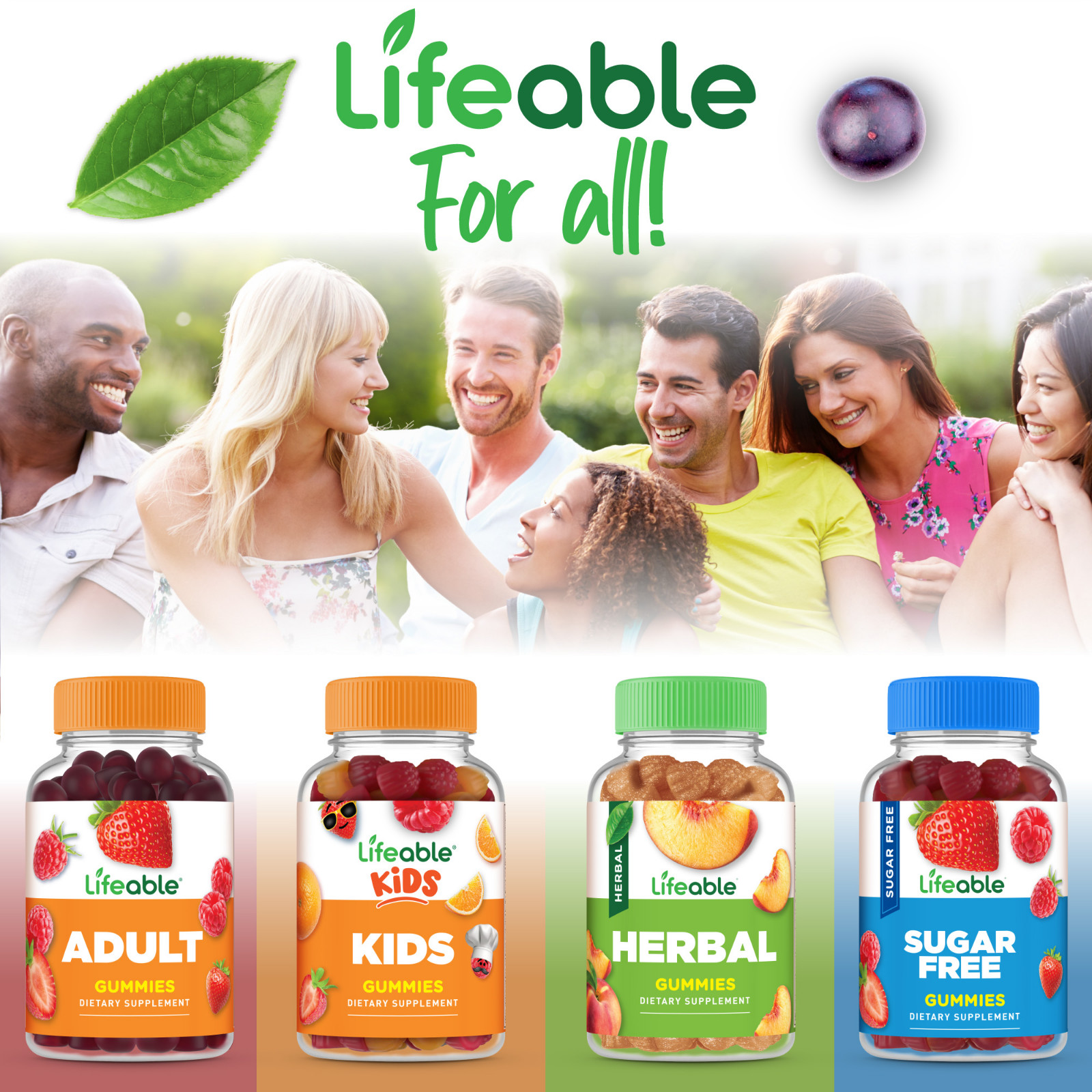 Lifeable Tart Cherry Gummies for Uric Acid Support, Cherry Flavored, 60 Count