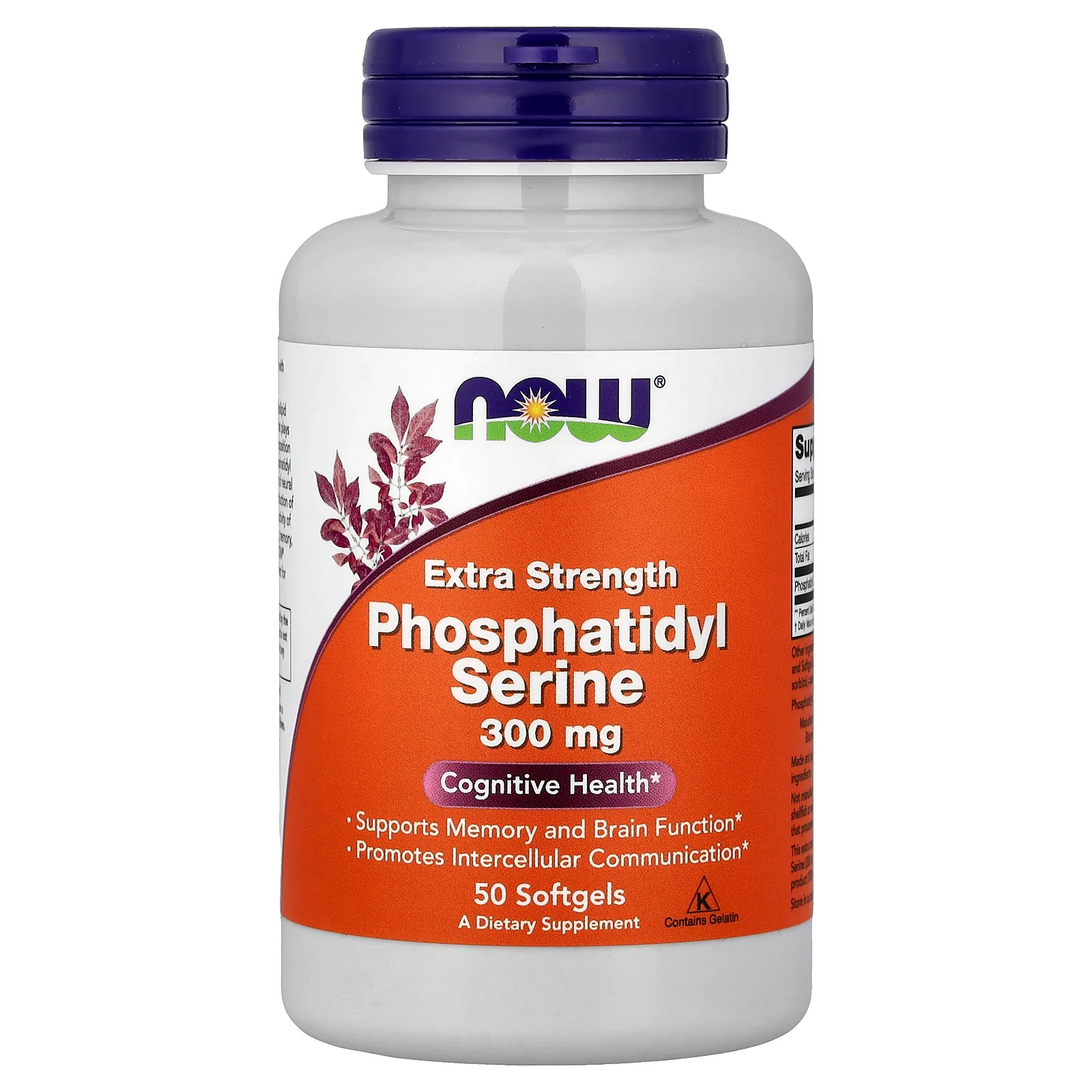 2 X NOW Foods, Phosphatidyl Serine, 300 mg, 50 Softgels
