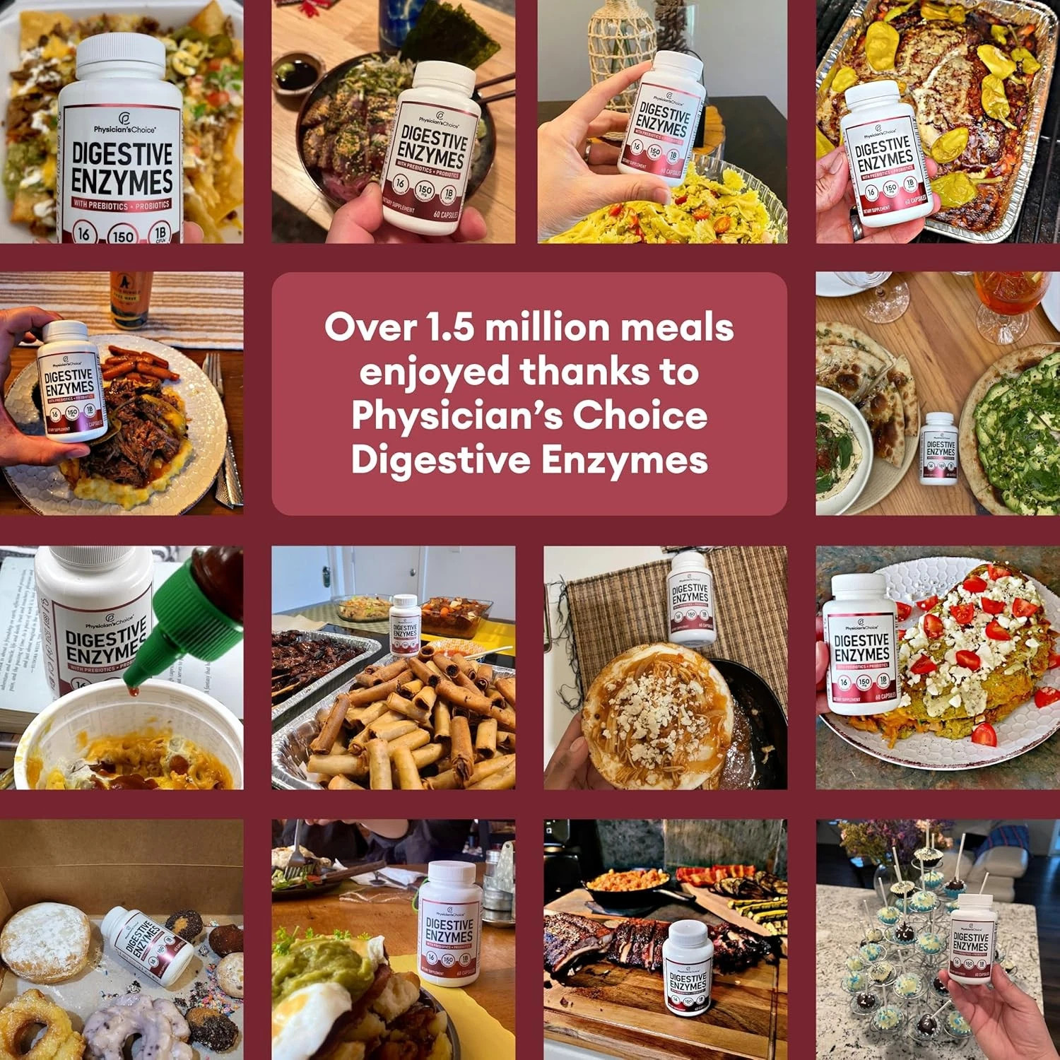 Physician’s CHOICE Digestive Enzymes – Multi Enzymes, Bromelain, Organic Prebiot