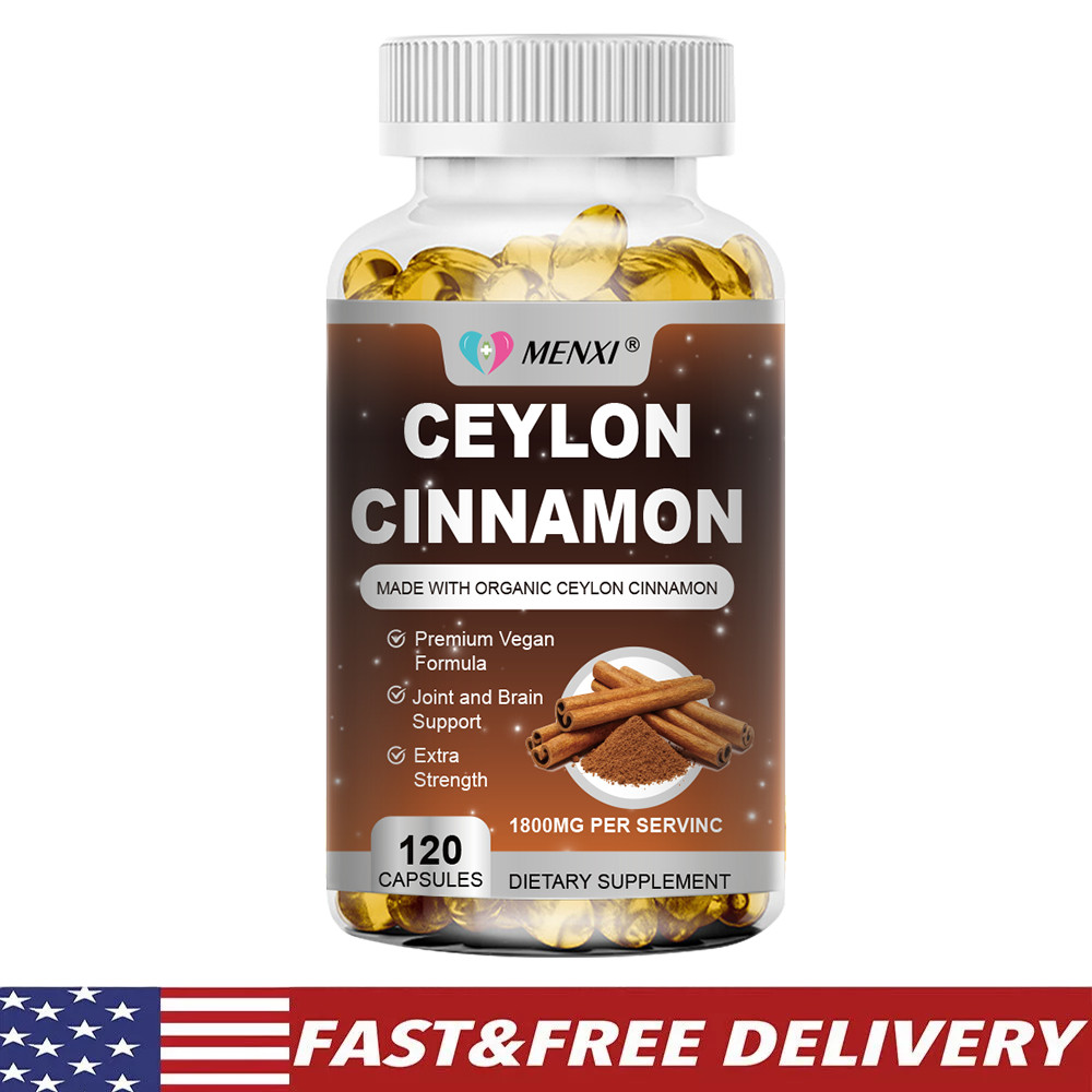Organic Ceylon Cinnamon Supplement 1800mg Certified Organic Ceylon Cinnamon Pill