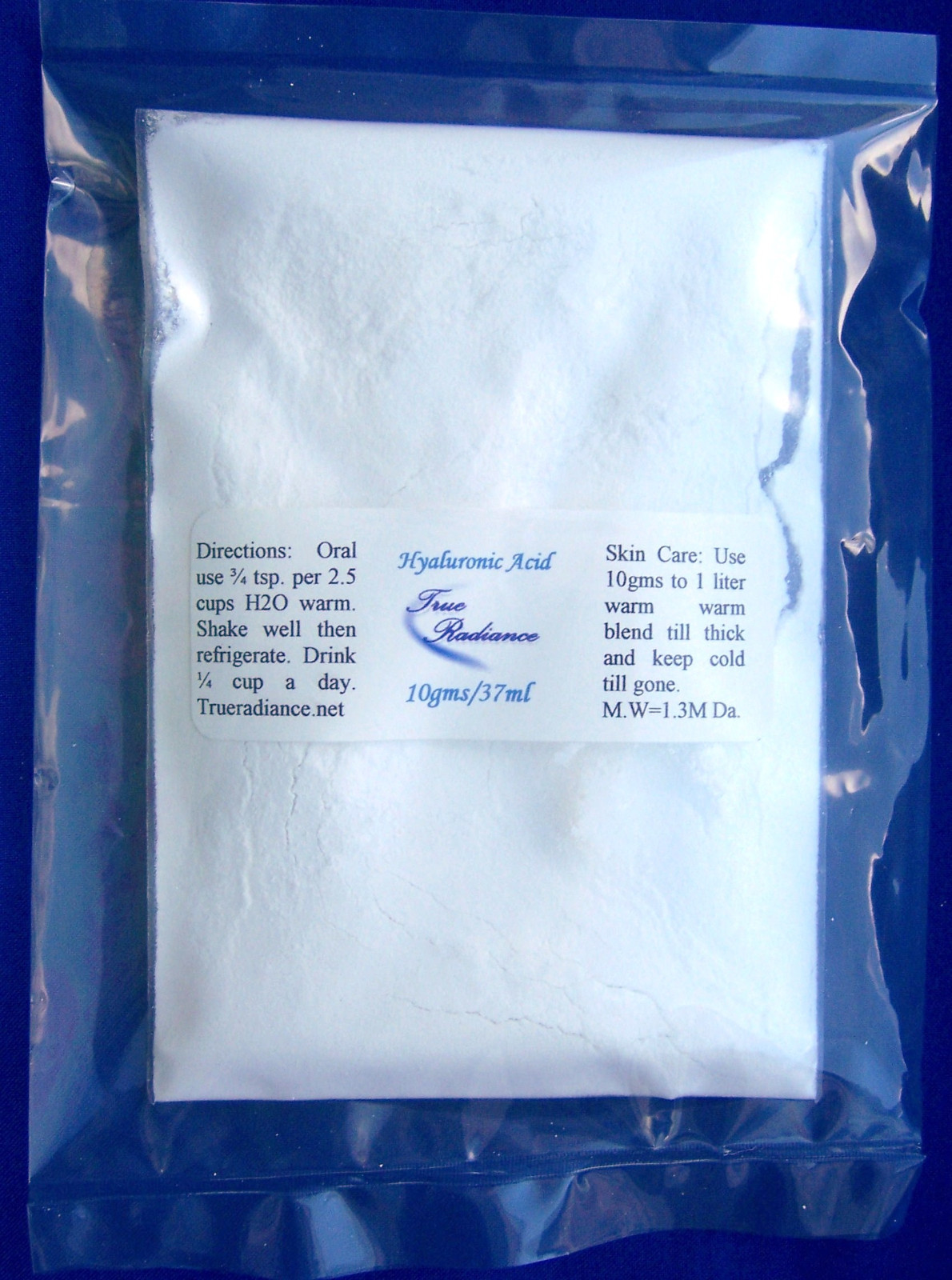 HYALURONIC ACID powder oral or skin 100 days use/10gm Great for Joint Pain