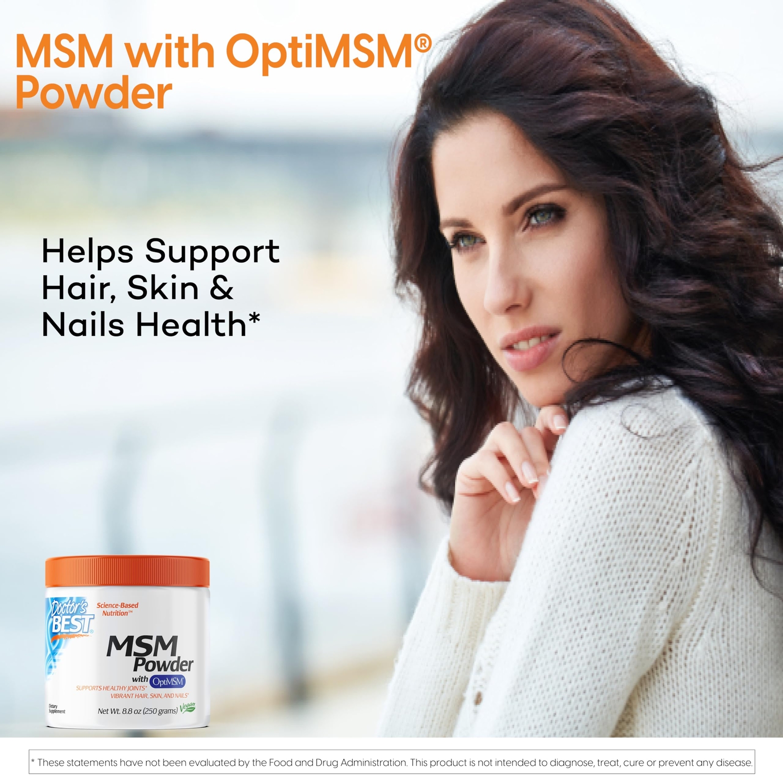 Doctor’s Best MSM Powder with OptiMSM 83 Servings Non GMO Vegan Gluten Free