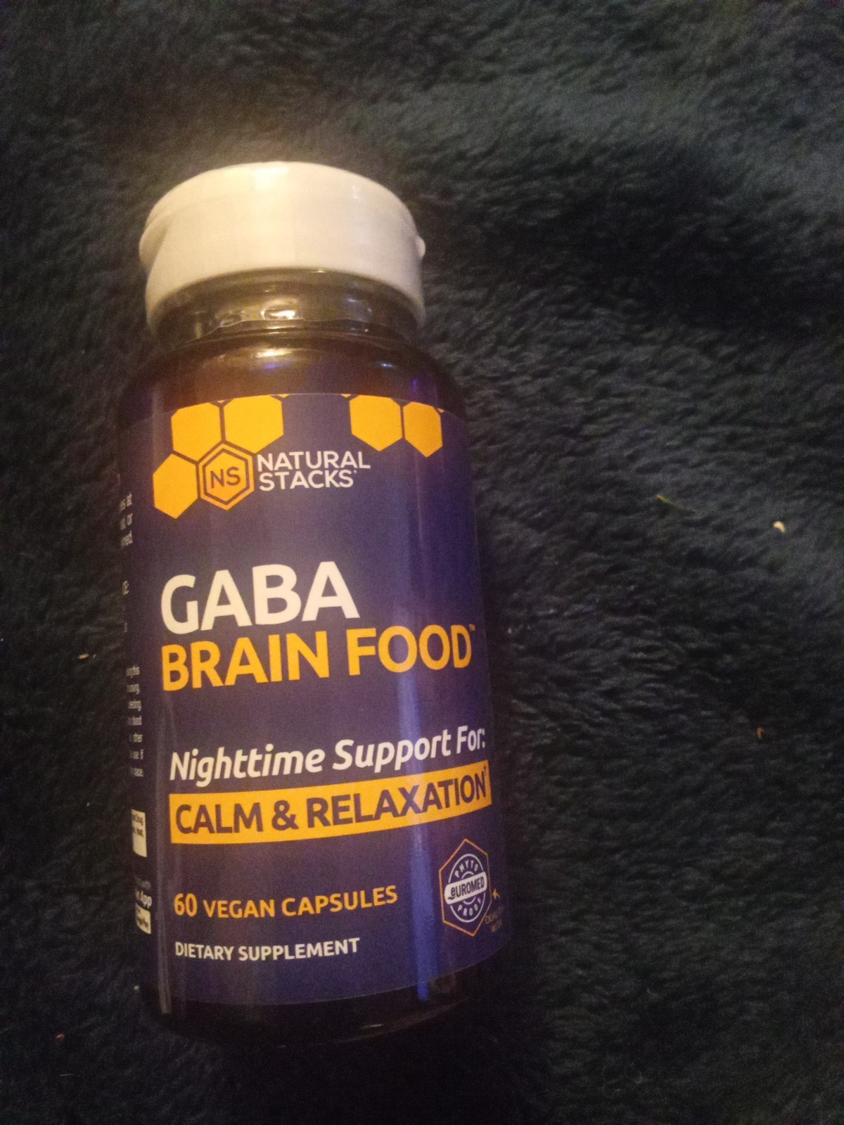 Natural Stacks Gaba Brain Food™, 60 Vegan Capsules, Calm Relaxation ex 06/2028
