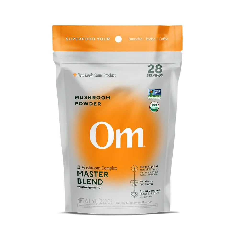 Om Master Blend Organic Mushroom Powder 2.22oz (63g) | 28 Servings |