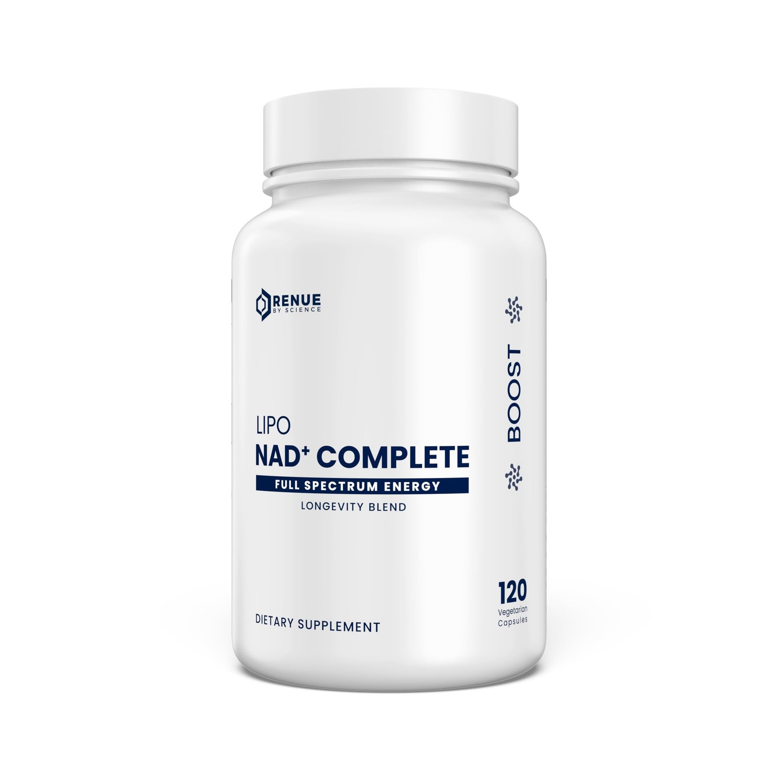 Renue By Science NAD+ Complete | 120 Liposomal NAD Supplement Capsules with N…