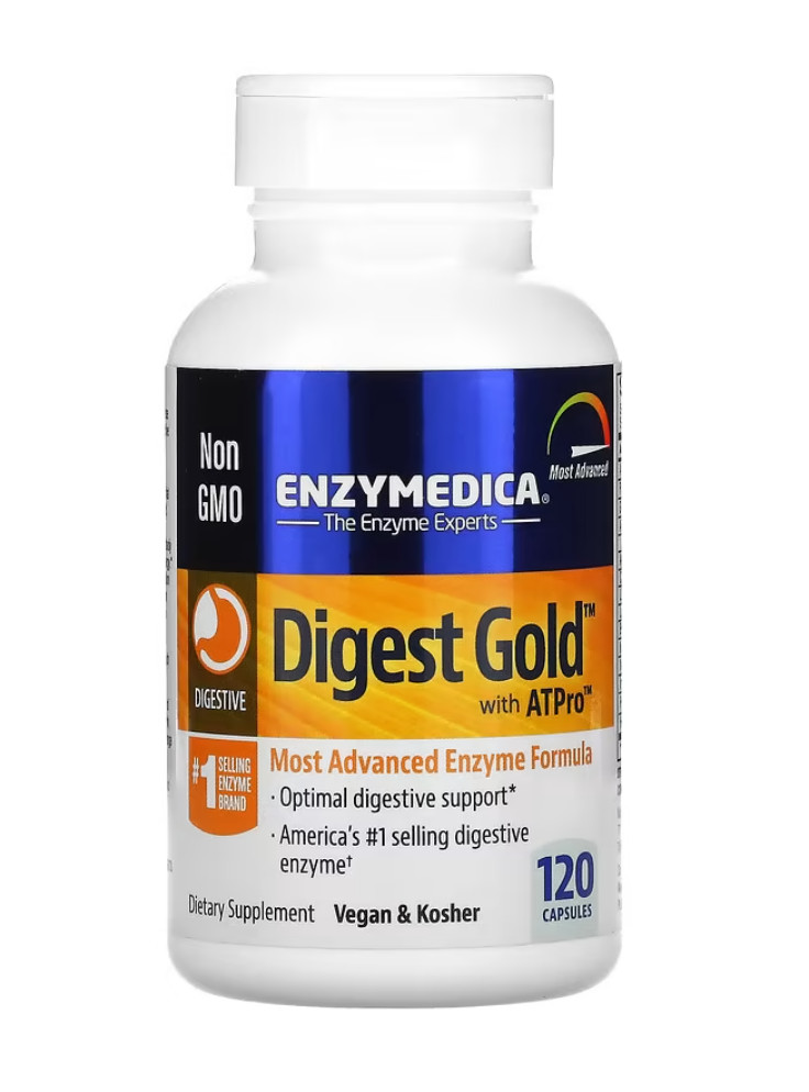 Enzymedica Digest Gold with ATPro 120 Capsules, Optimal Digestive Support 3/2025