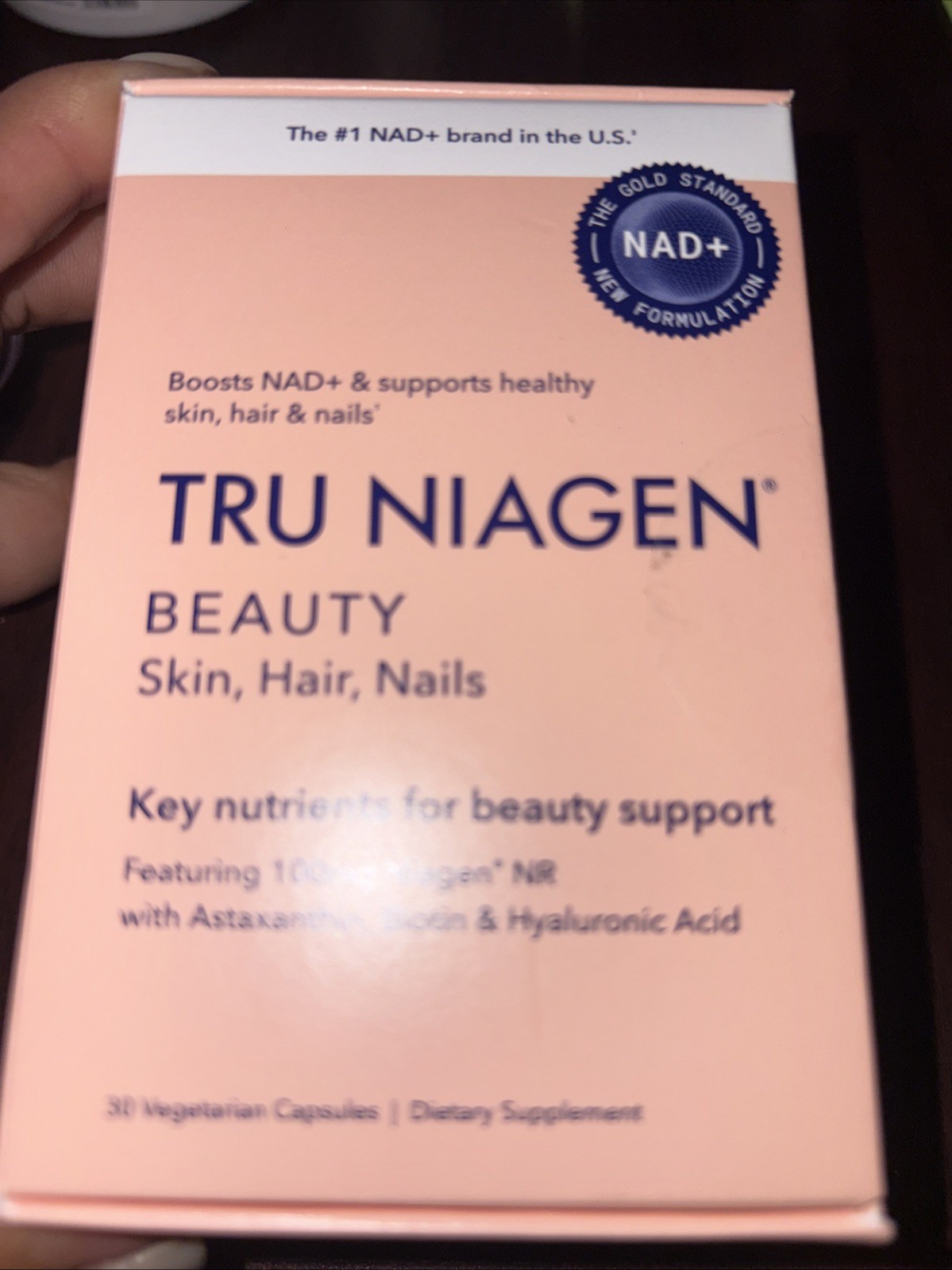 TRU NIAGEN Beauty NAD+ Skin, Hair & Nails – 30 Capsules (100mg)