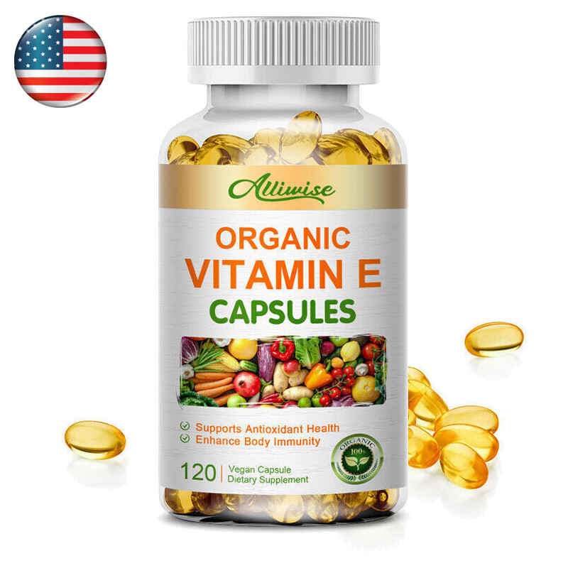 1~3X Vitamin E 1000 IU 120 Capsules – Supports Skin, Hair, Immune and Eye Health