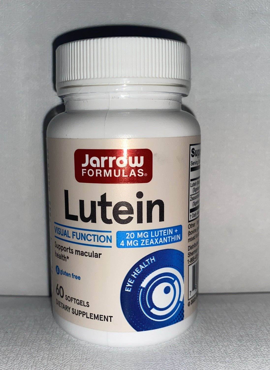 Lutein, 20 mg, 60 Softgels/ Exp 01/2026