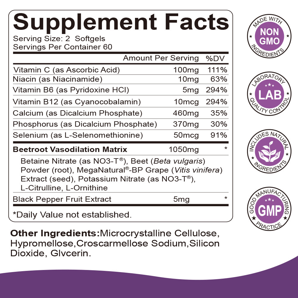 Total Beets 2060mg – Circulation Support,Superfood Beet Root Powder Nitric Oxide