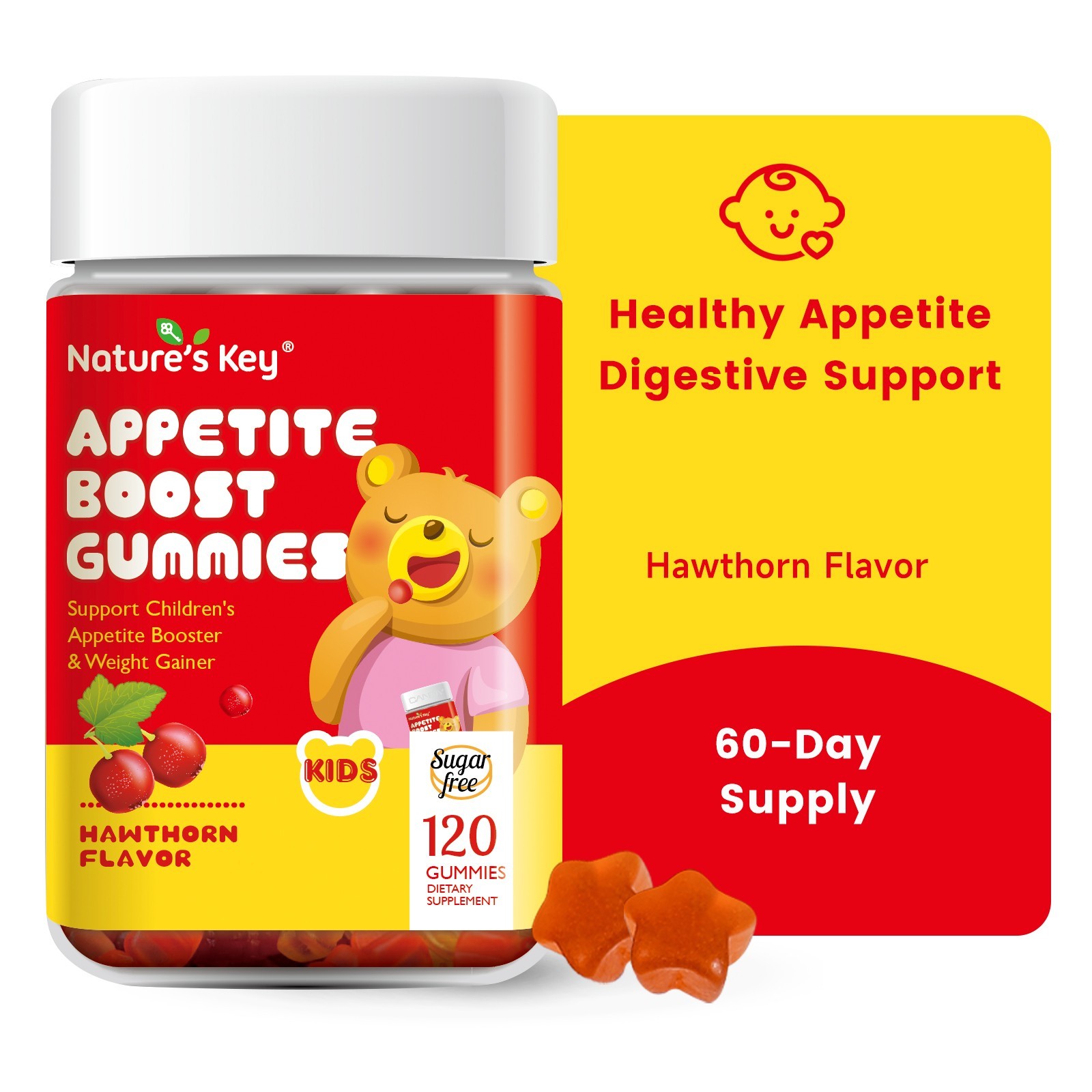 Nature’s Key Appetite Booster Gummies – for Kids to Eat More Appetite Stimulant
