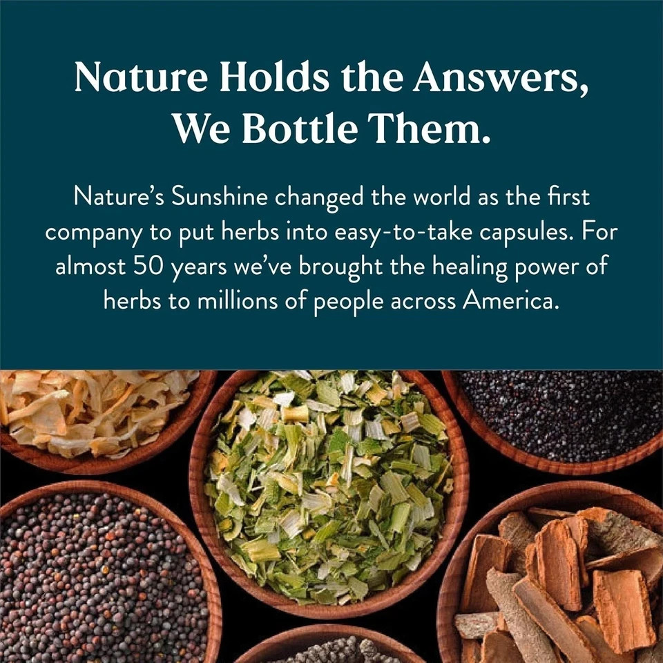 Lymphatic Drainage Herbal Supplement Nature’s Sunshine Detox Immune Wellness