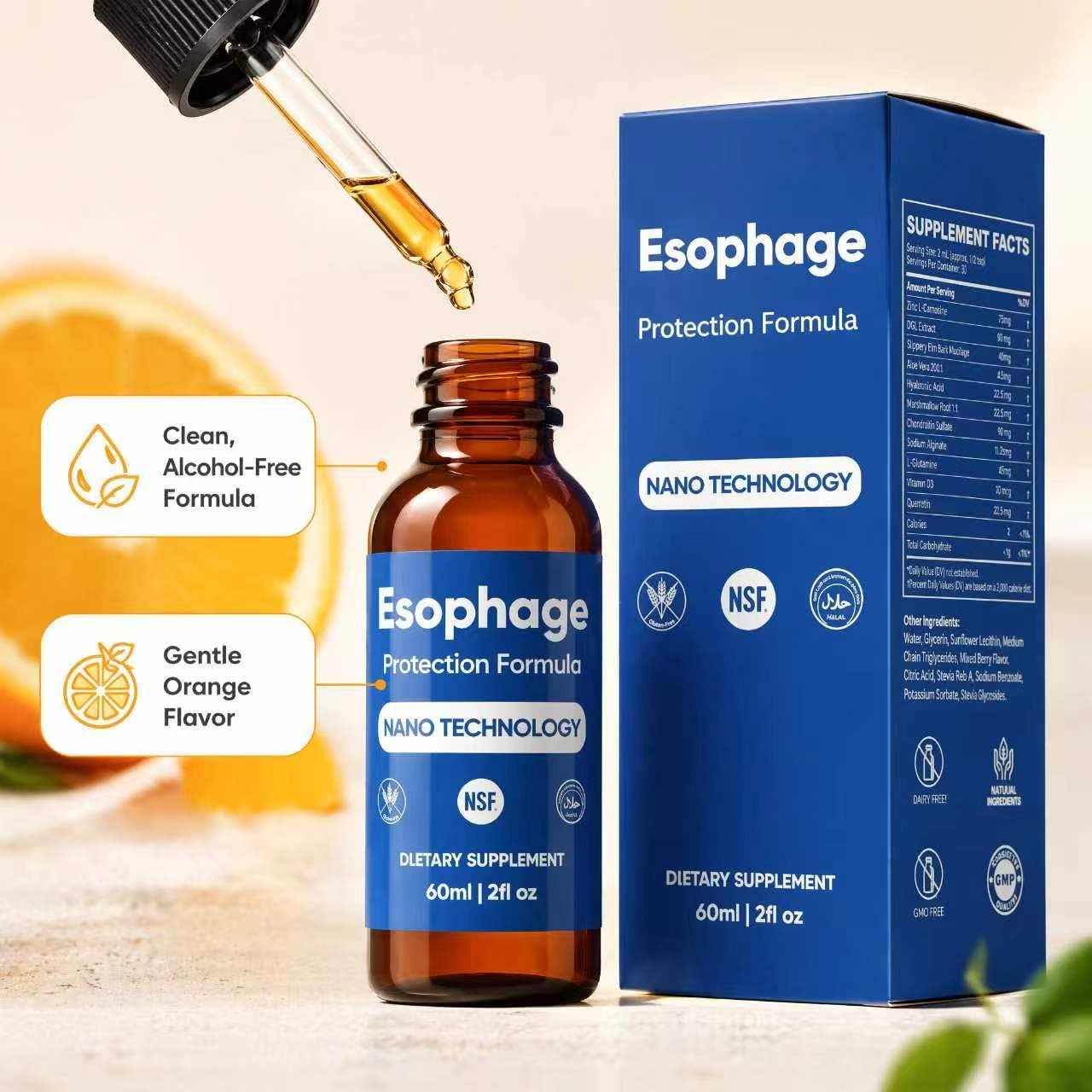 Nano Powered Esophageal Drops 2 Fl Oz (Pack of 1)