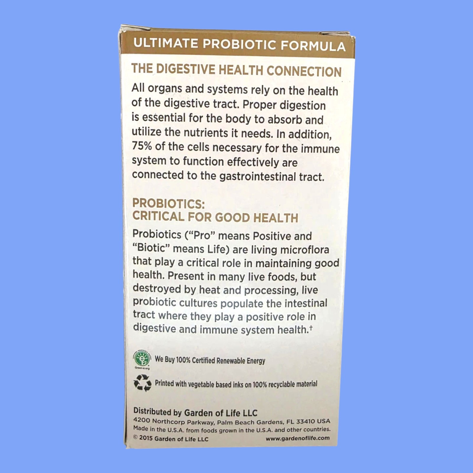 Garden of Life Primal Defense Ultra Probiotic Formula Vegetarian Capsules