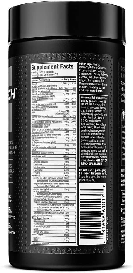 Multivitamin for Men | MuscleTech Platinum Multivitamin | Vitamin C for…