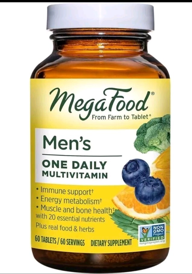 MegaFood Men’s One Daily Multivitamin 60 tablets Exp 2025