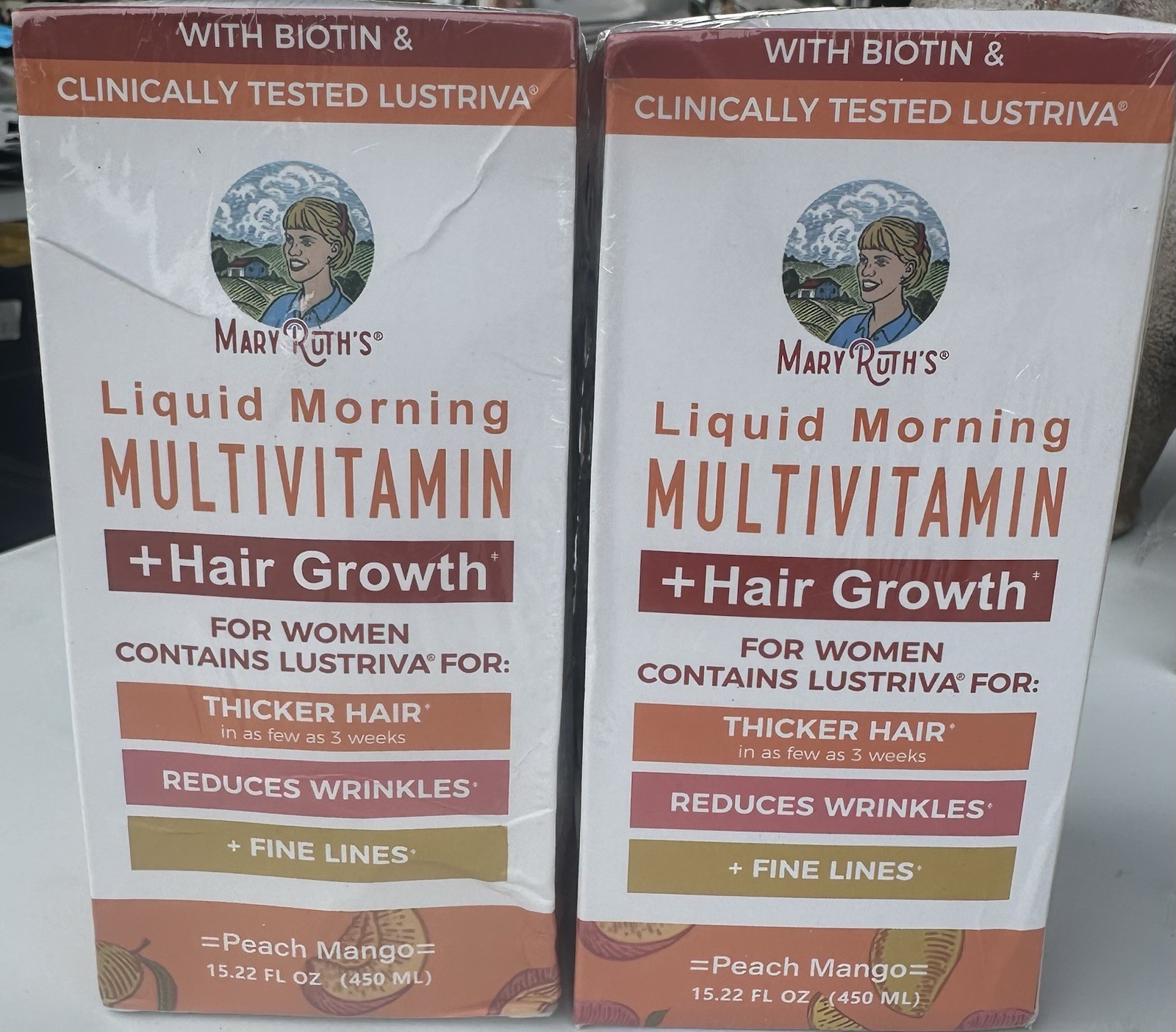 MaryRuth’s Liquid Multivitamin Hair Growth Women Peach Mango 15.22 fl oz