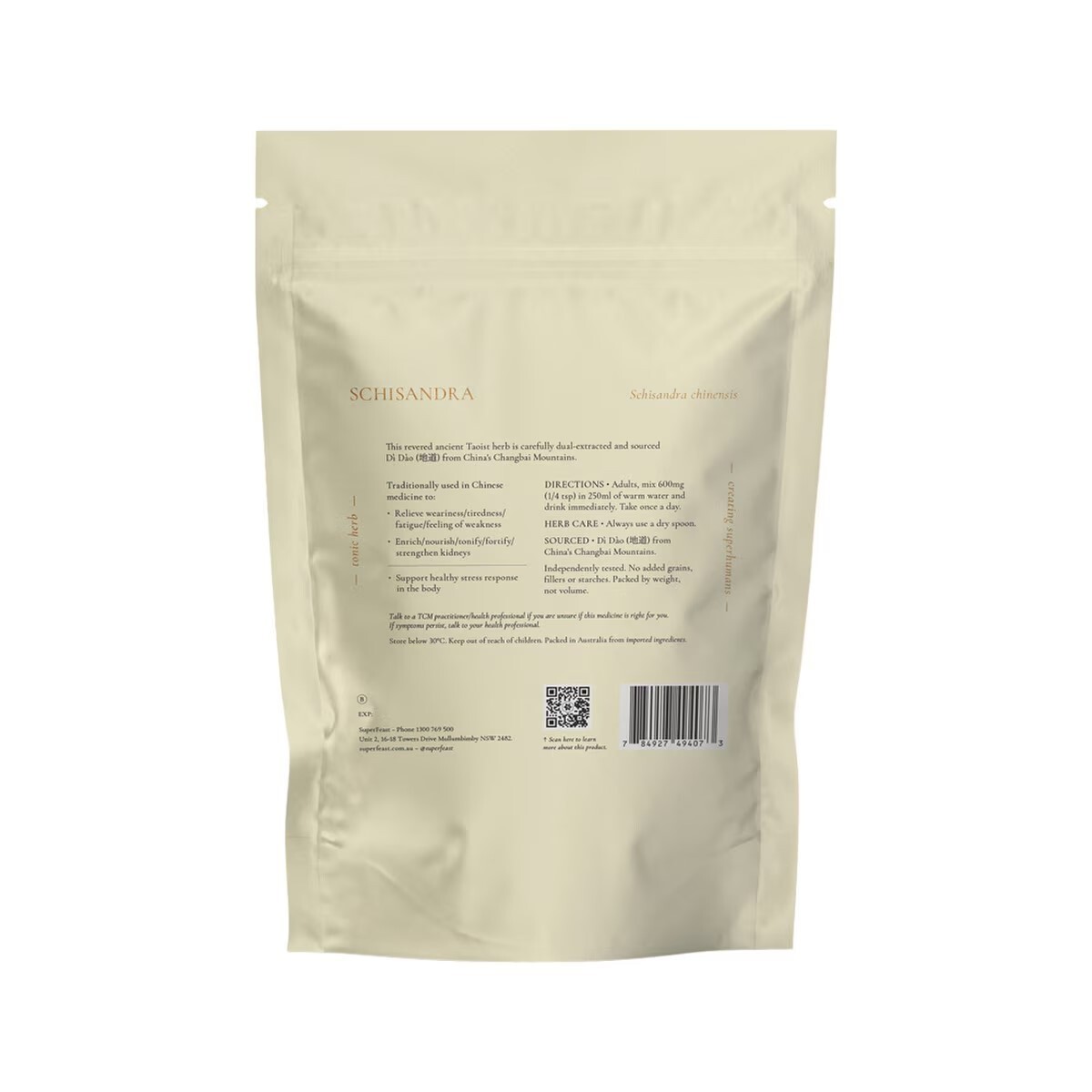 New SuperFeast Schisandra 250g