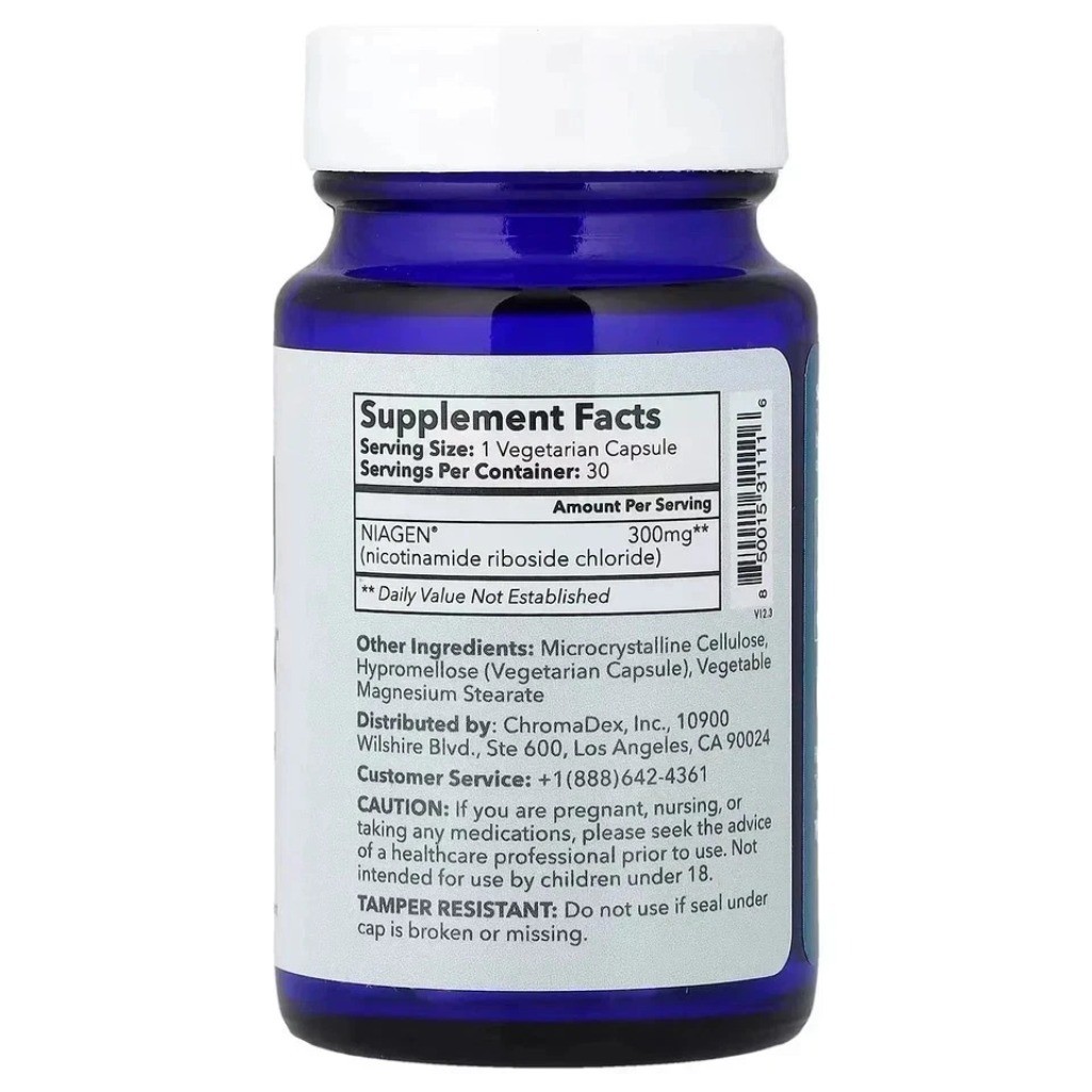3 Pack TRU NIAGEN 300mg NAD Niagen Dietary Supplement Daily Oral Capsule Formula