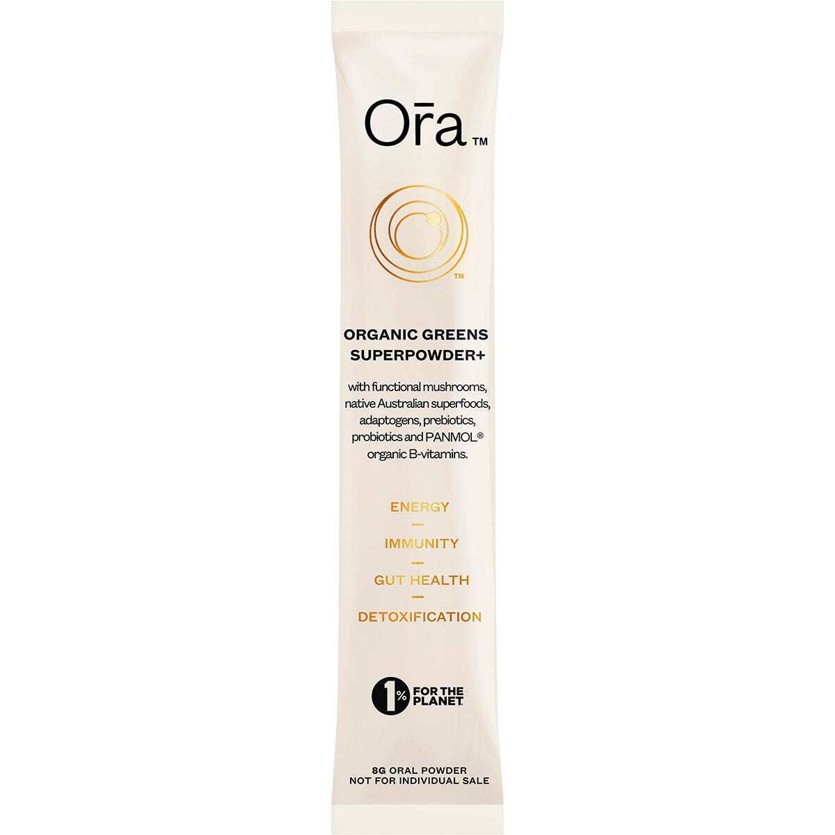 Ora Health Organic Greens Superpowder+ Daily Sachets 8g (Pack of 7)