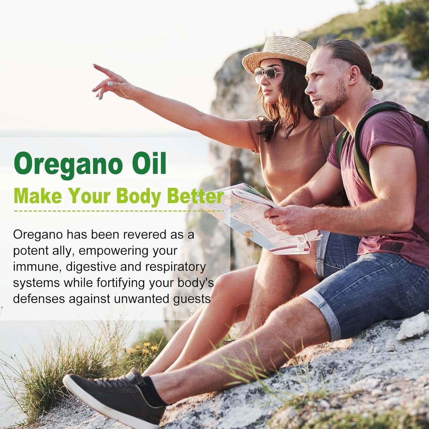 Oregano Oil & Black Seed Oil Supplement | Immune Support, 60 Softgels, 2-in-1