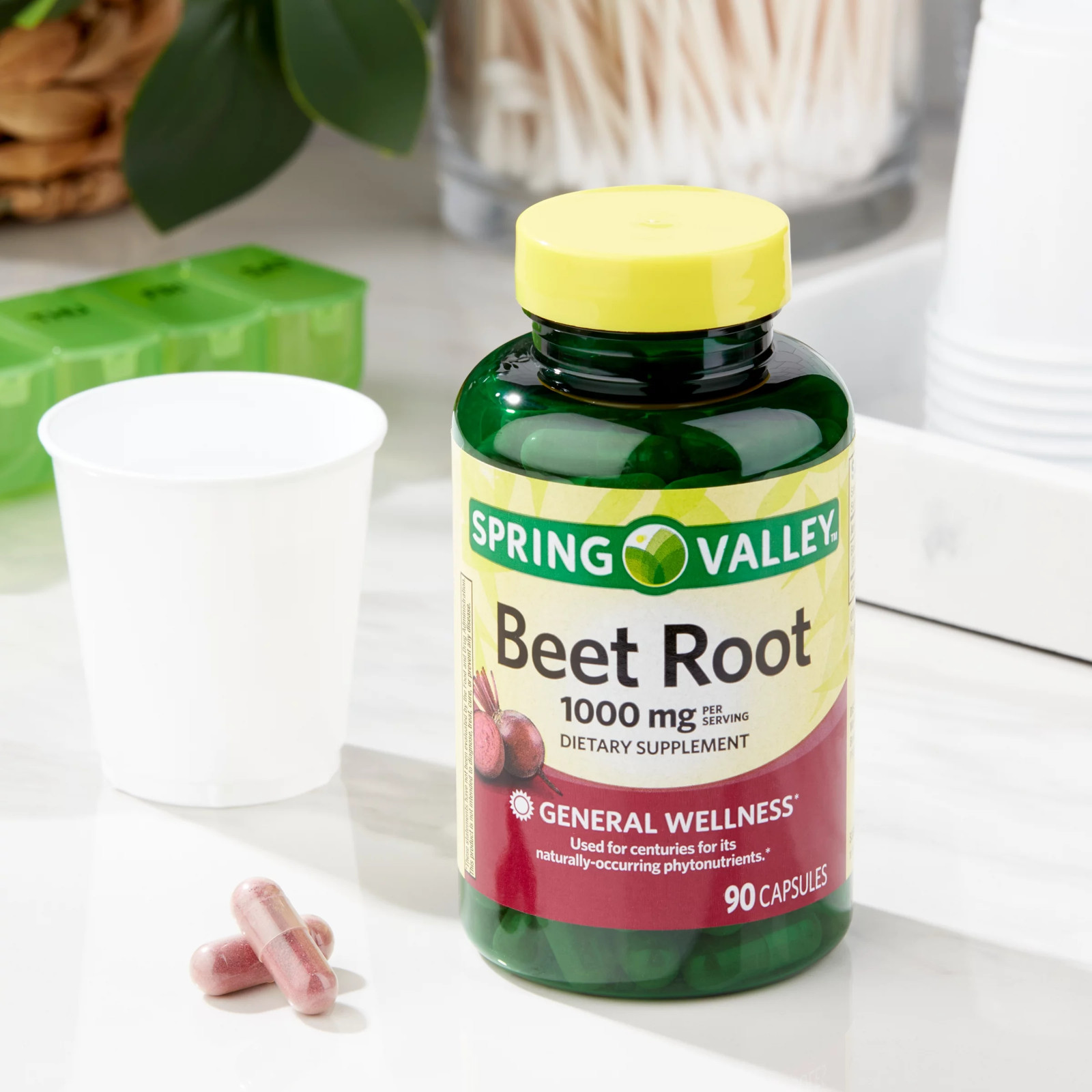 NEW Spring Valley Beet Root Blood Health Dietary Supplement, 1000 Mg, 90 Count