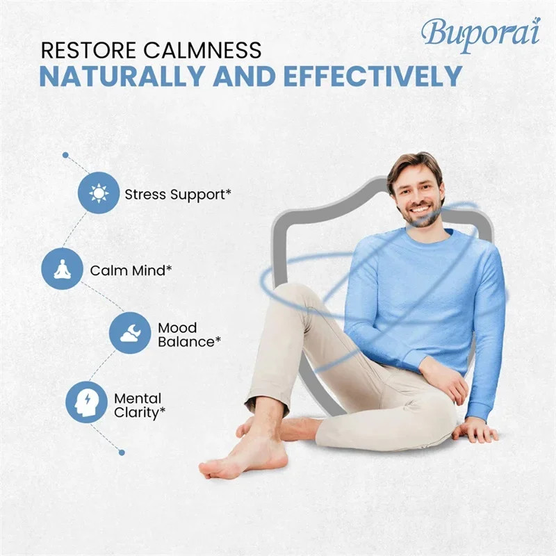 Stress Relax 240pcs, Calms Mood and Emotions, Fight Anxiety,Promote Brain Health