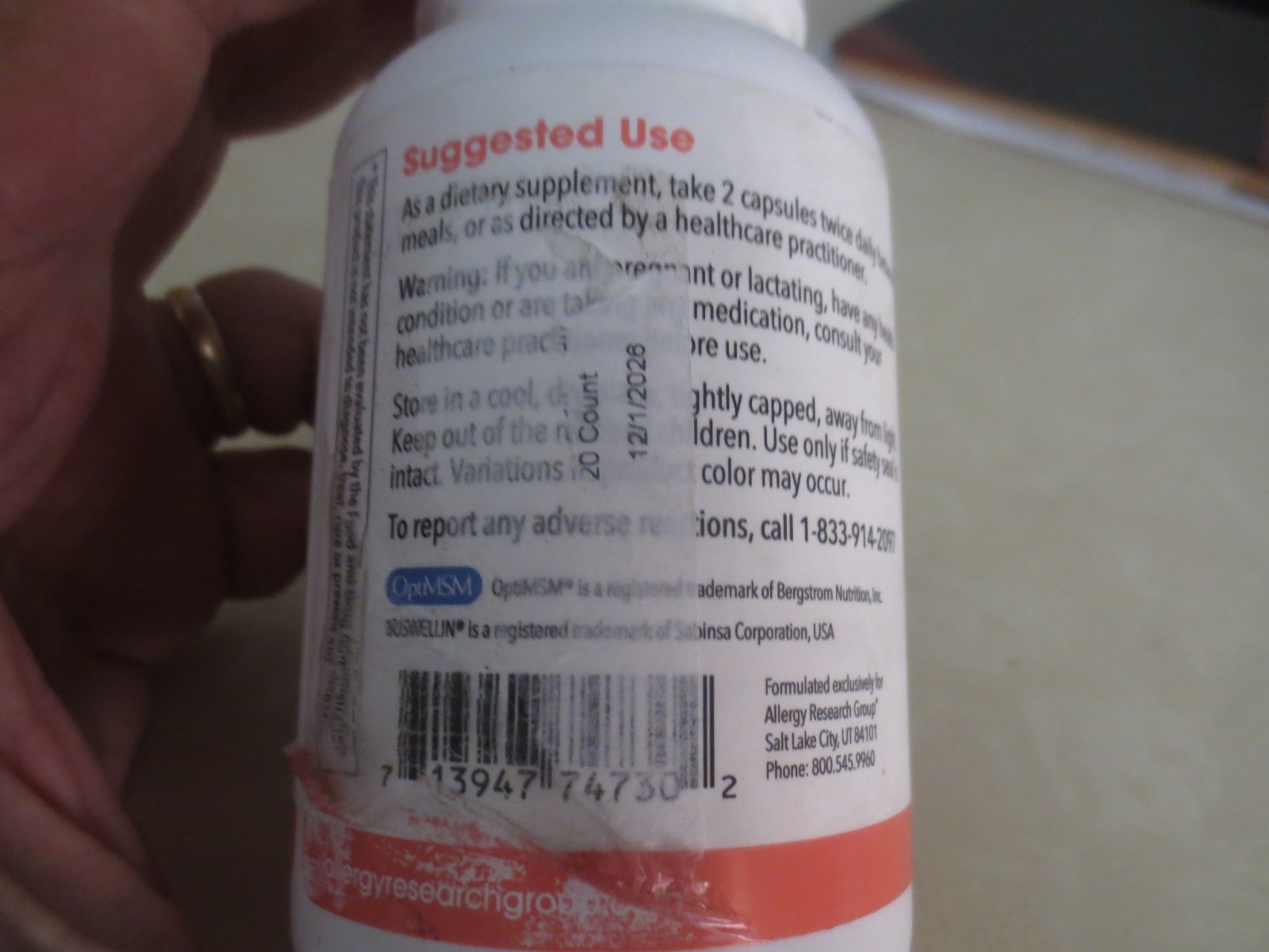 Allergy Research Group InflaMed 120 capsules