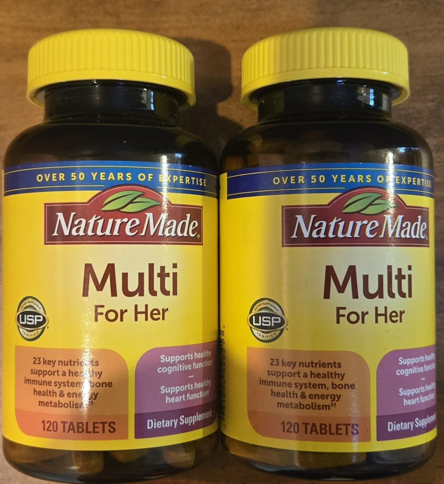 2 Pack – Nature Made Multi Vitamin for Her Dietary Supplement – 120 Tablets