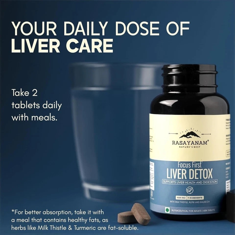 Liver Detox Supplement | Milk Thistle with 80% Silymarin | With 9-Ingredient u11