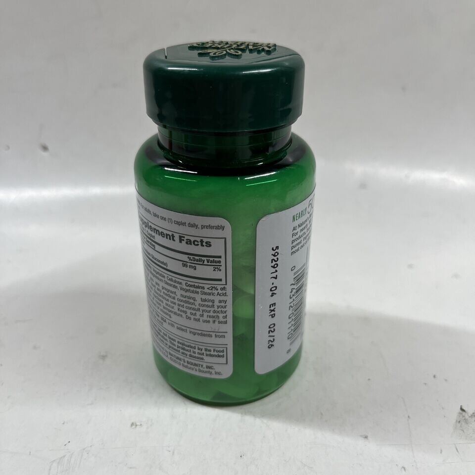 Nature’s Bounty Potassium 99Mg 100 Caplets Exp 09/2025