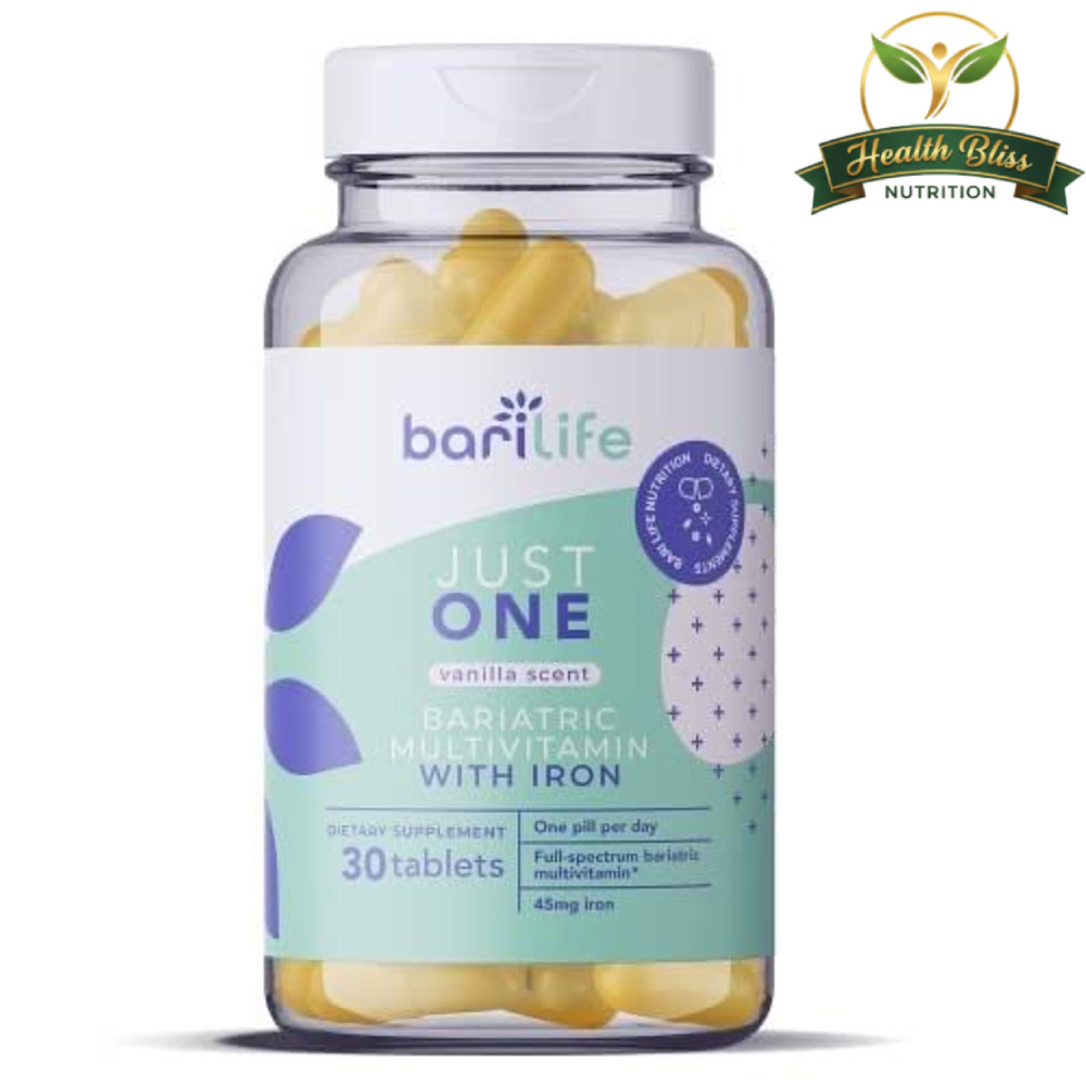Bari Life – Just One Once Daily Bariatric Multivitamin with Iron – Vanilla – 30