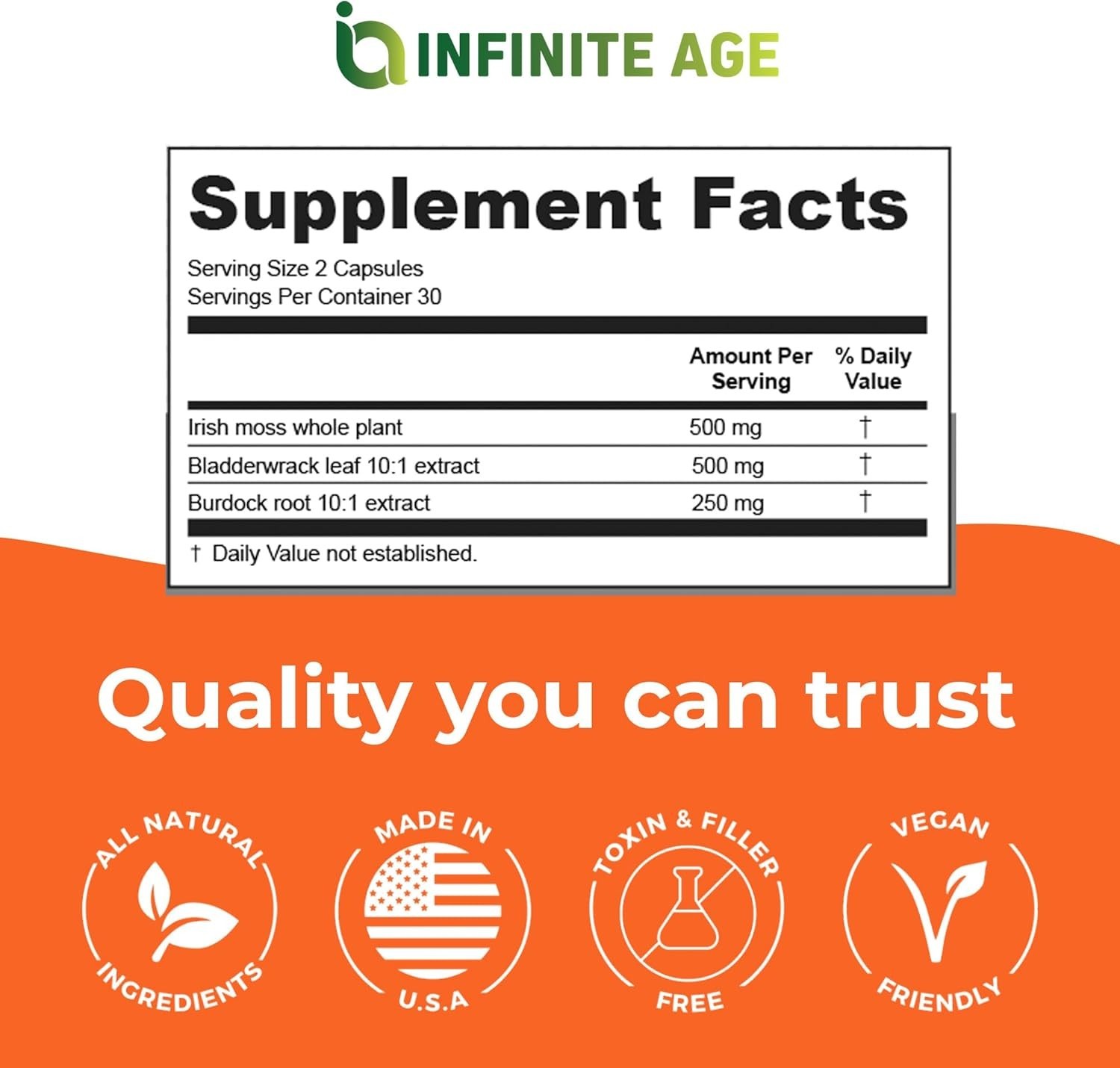1250mg Sea Moss Advanced Superfood Capsules, 60 Count – High-Potency, , Made …
