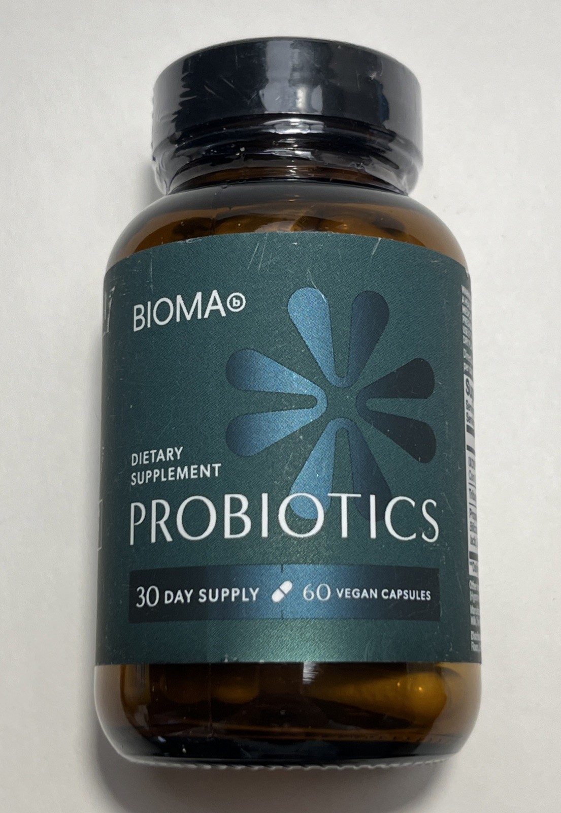 Bioma Probiotics Digestive Gut Health Supplement 30 Day, 60 Capsules Exp 02/2027