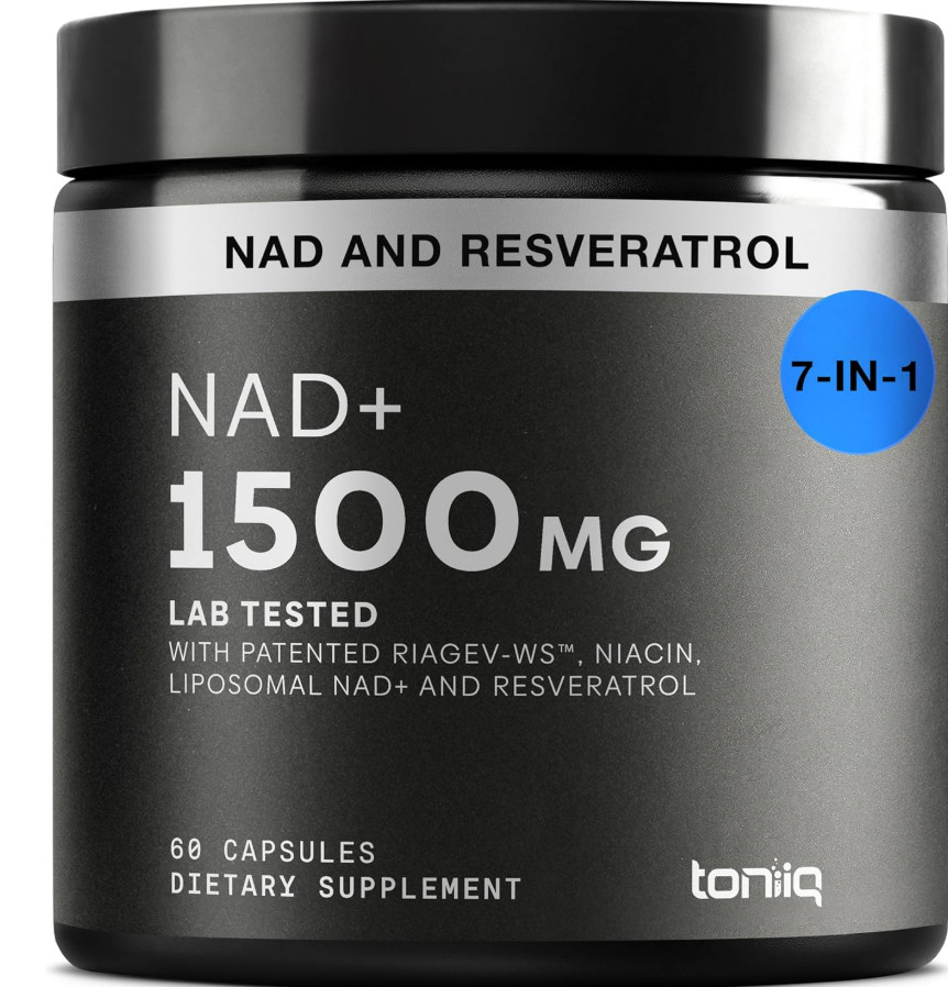 Liposomal NAD+ Resveratrol 1500mg RiaGev-WS Niacin 60 Capsules Clinically Proven