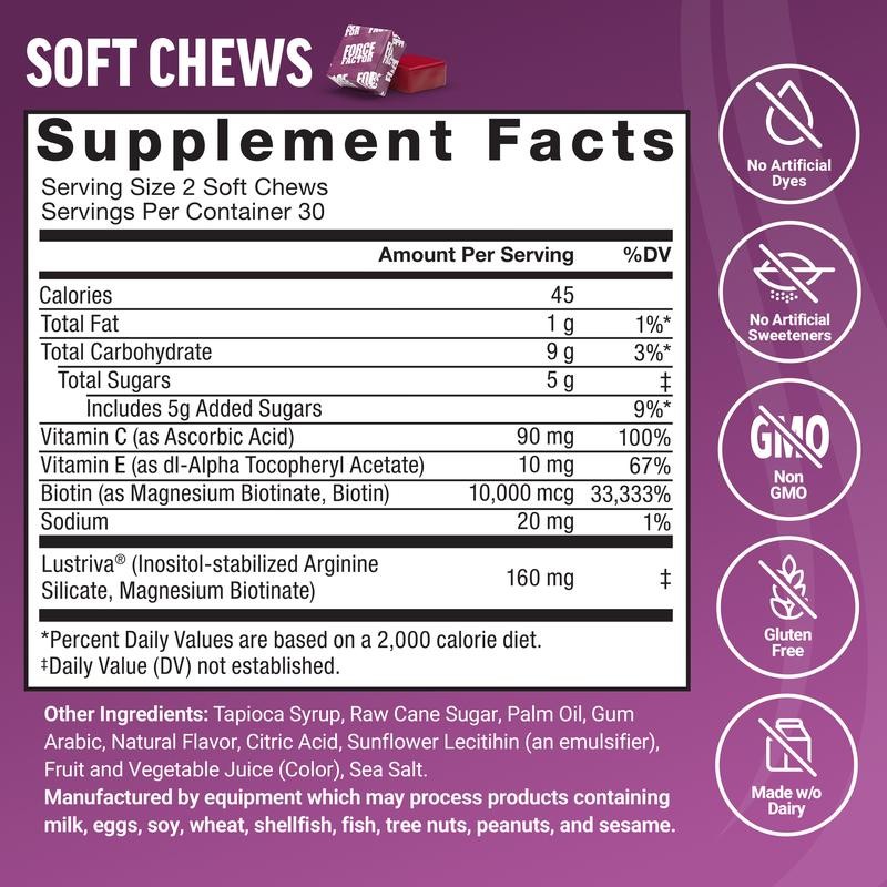 Premium Mixed Vitamin Hair Accelerator Lustriva Biotin Growth E C Berry`