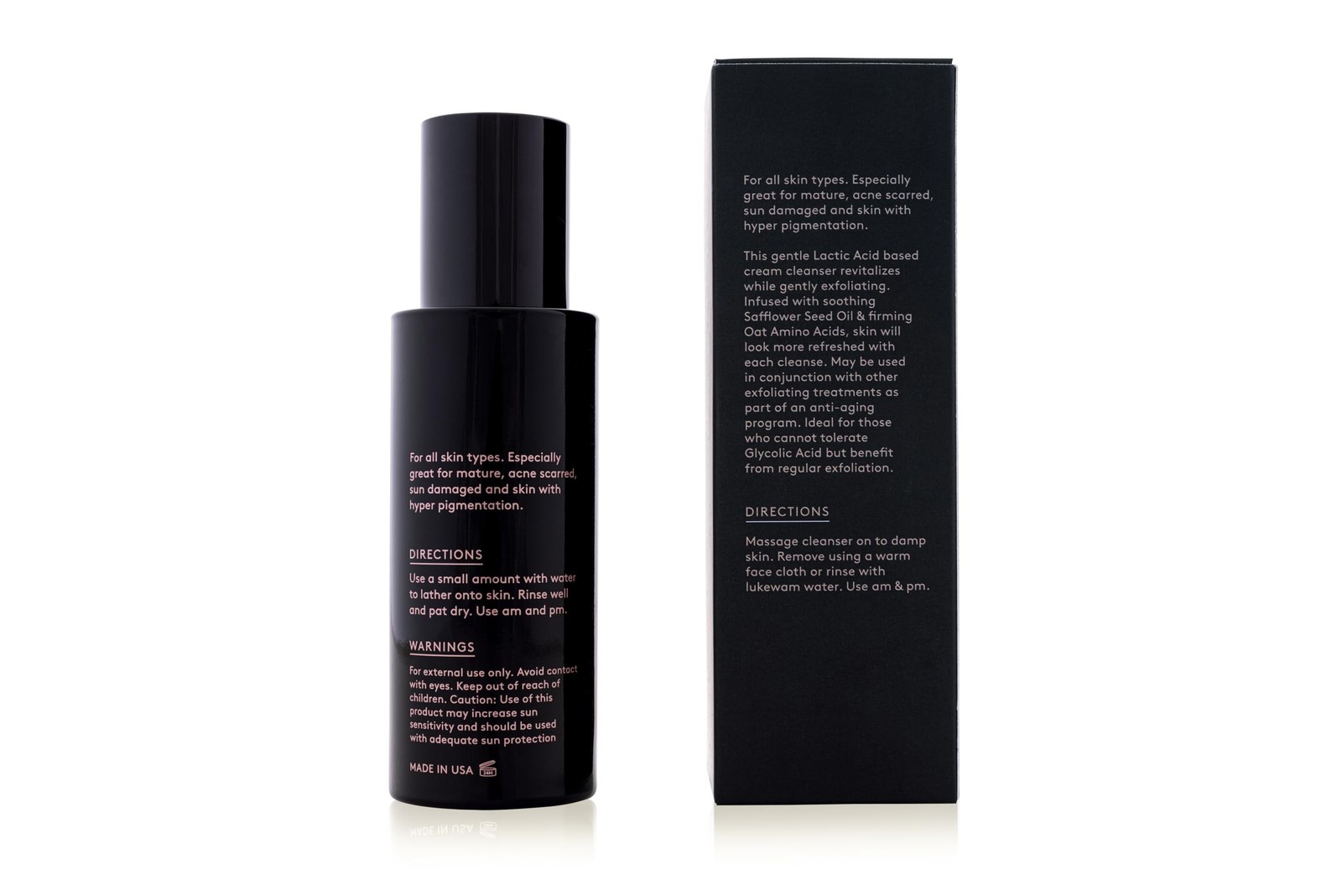 Georgia Louise, Lactic Acid Cream Cleanser, 100 ml 3.4 Fl Oz (Pack of 1)