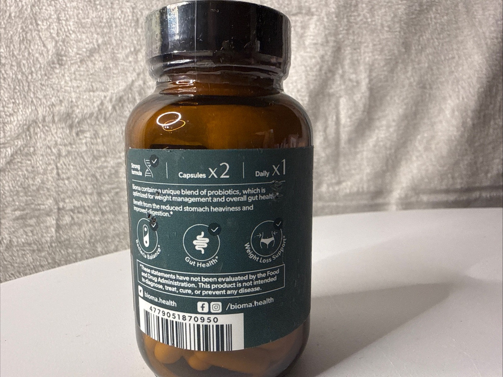 Bioma Probiotics 60 Capsules NEW Weight loss Gut Health 30 Day Supply