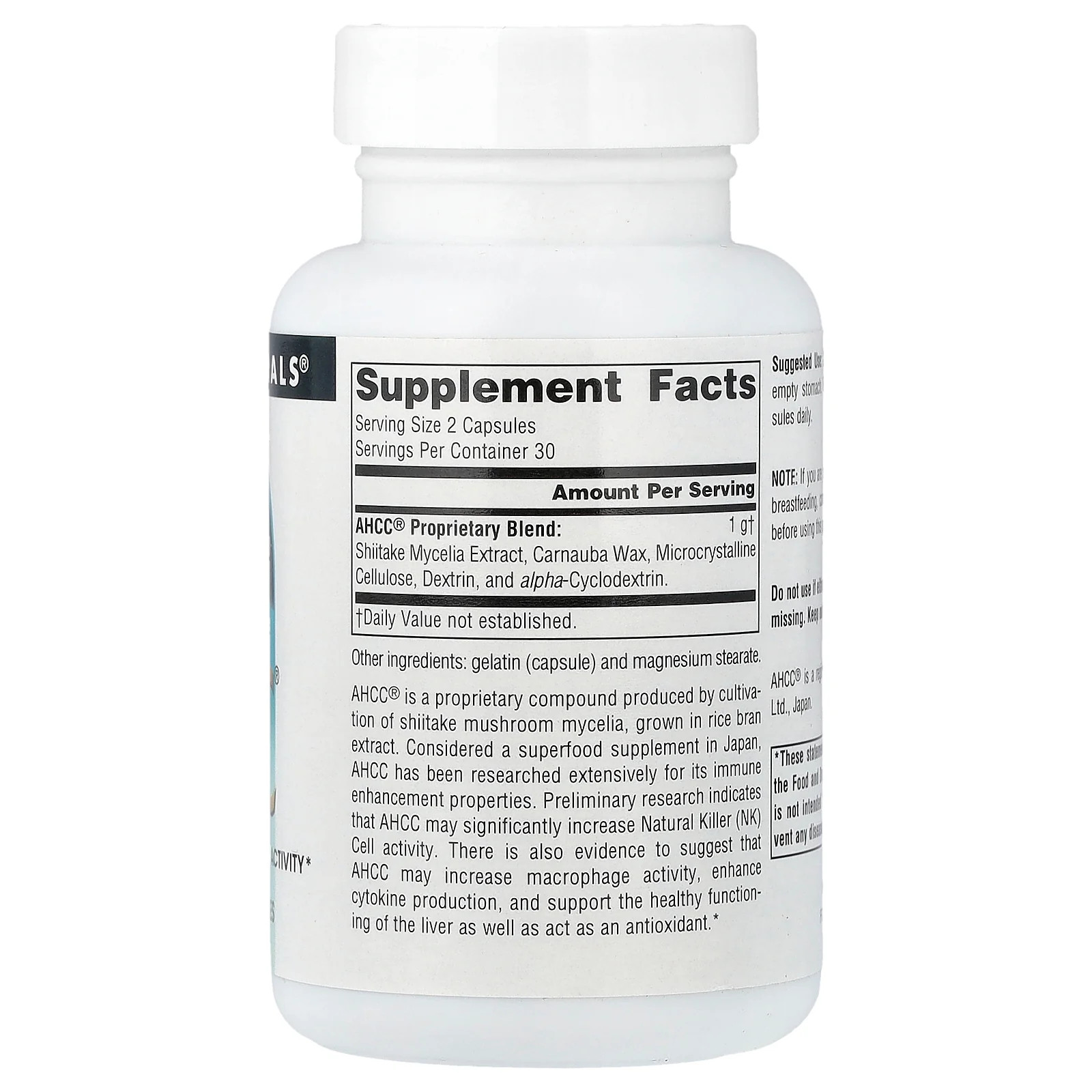 2 X Source Naturals, AHCC�, 60 Capsules (0.5 g per Capsule)