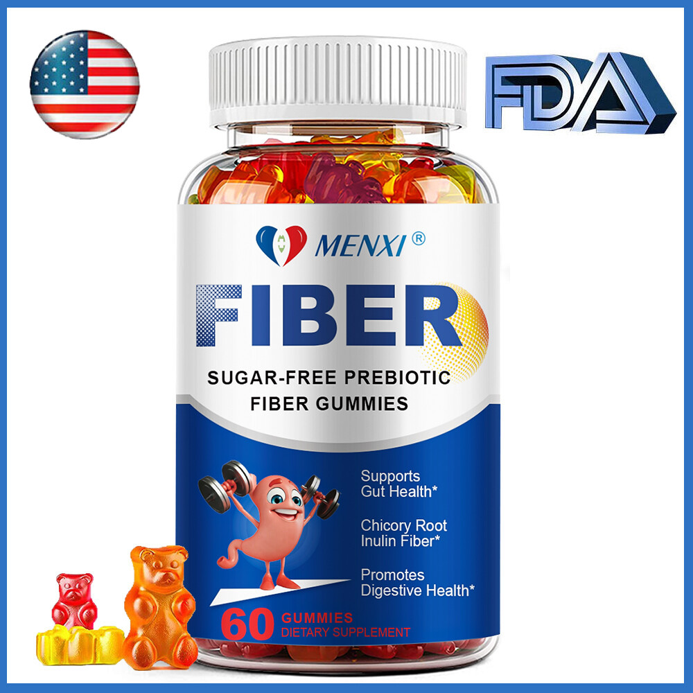 60 Fiber Gummies – Digestive & Gut Health Support – Dietary Fiber Supplement