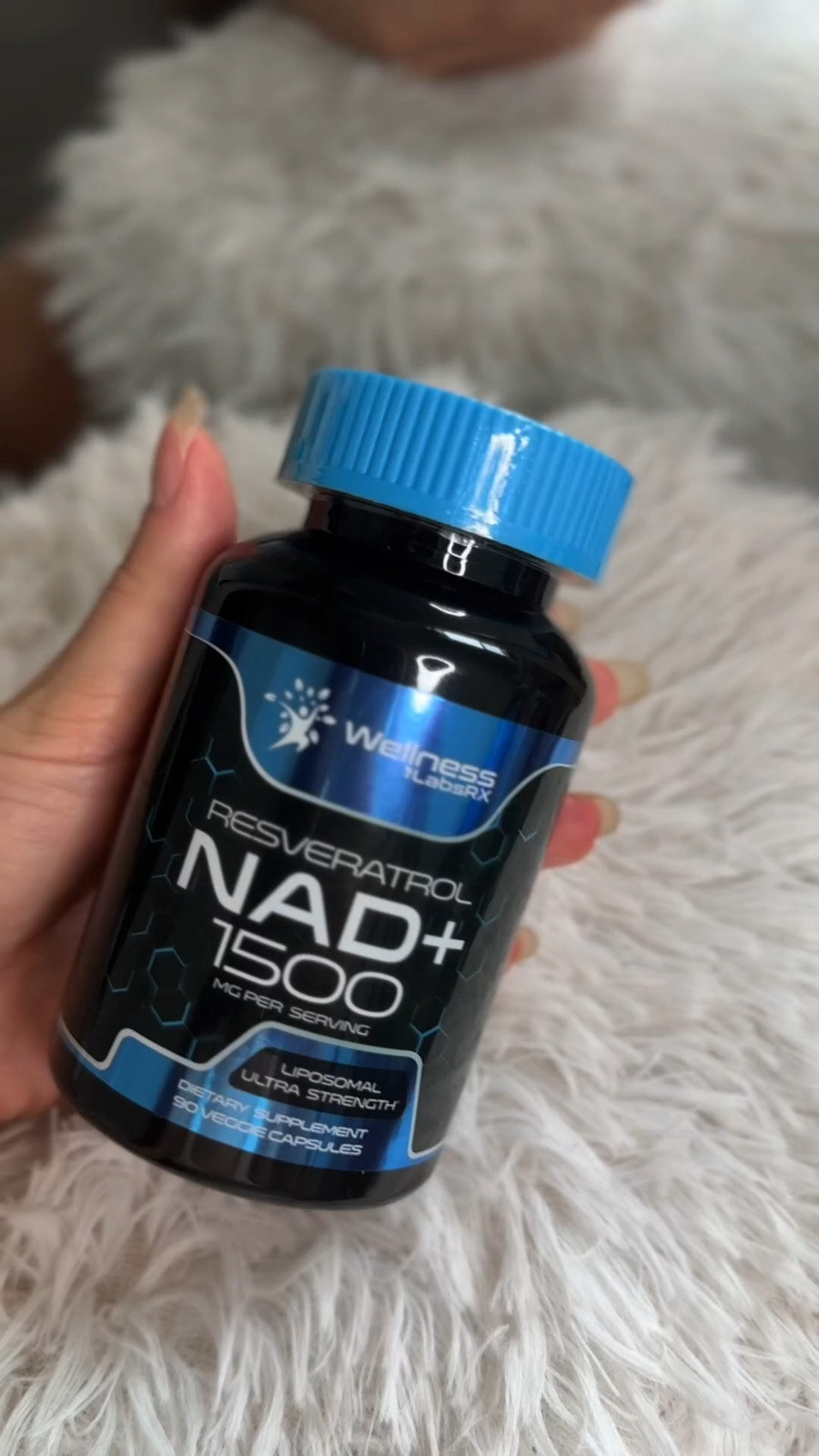 NAD+ Supplement 1500mg with Resveratrol | Cellular Health & Energy | 90 Caps