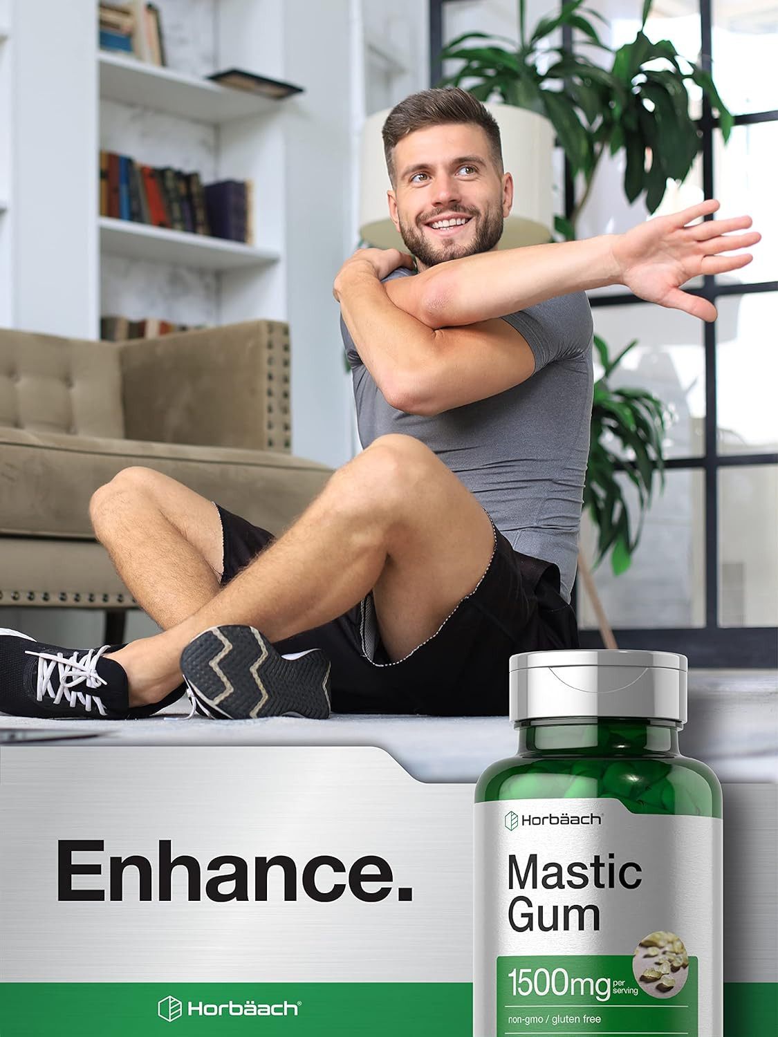 Mastic Gum Capsules 1500Mg 100 Count | Non-Gmo & Gluten Free