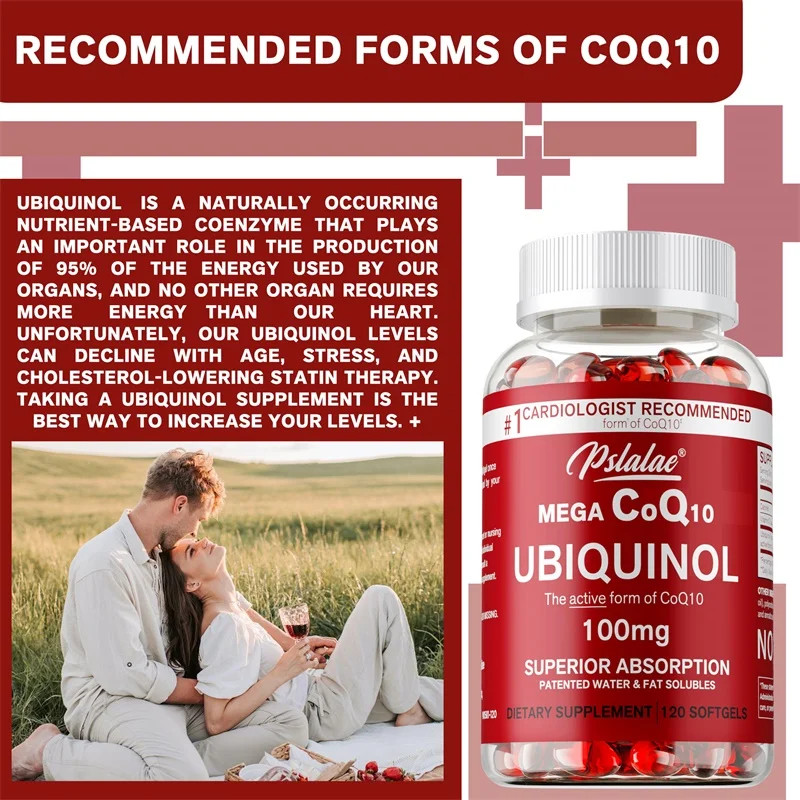 Mega CoQ10 Ubiquinol 120pcs – Promotes Heart Health & Cellular Energy Production