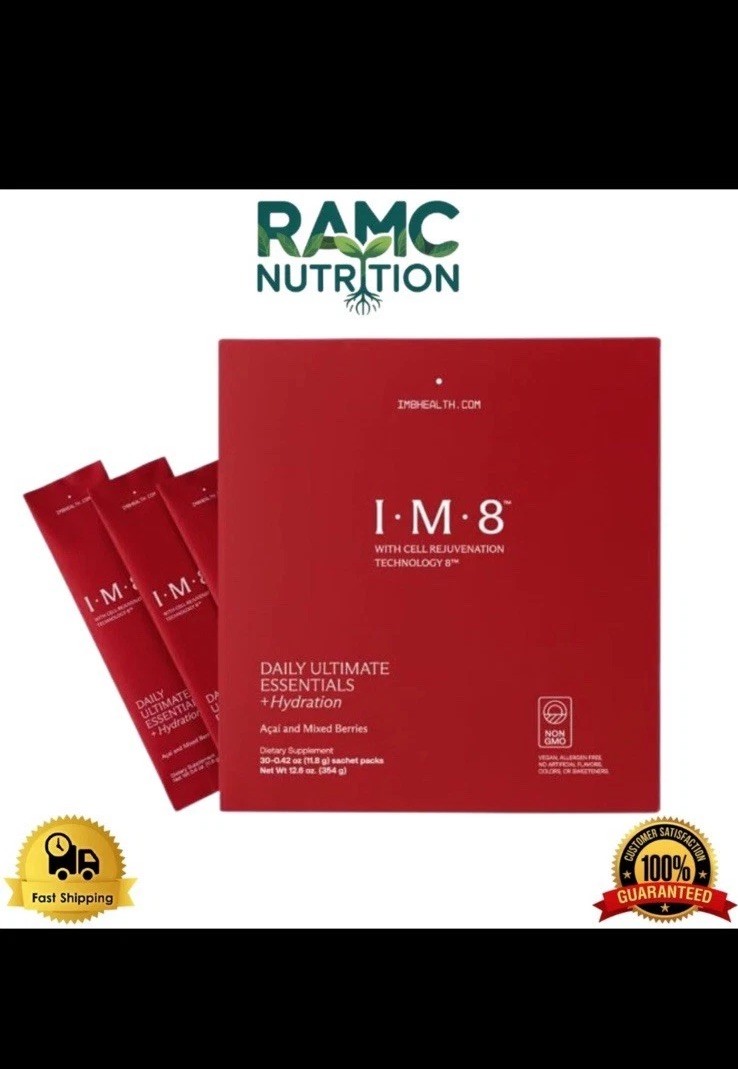 IM8 Daily Ultimate Multivitamin 30 Servings CoQ10 Probiotics Greens Vegan