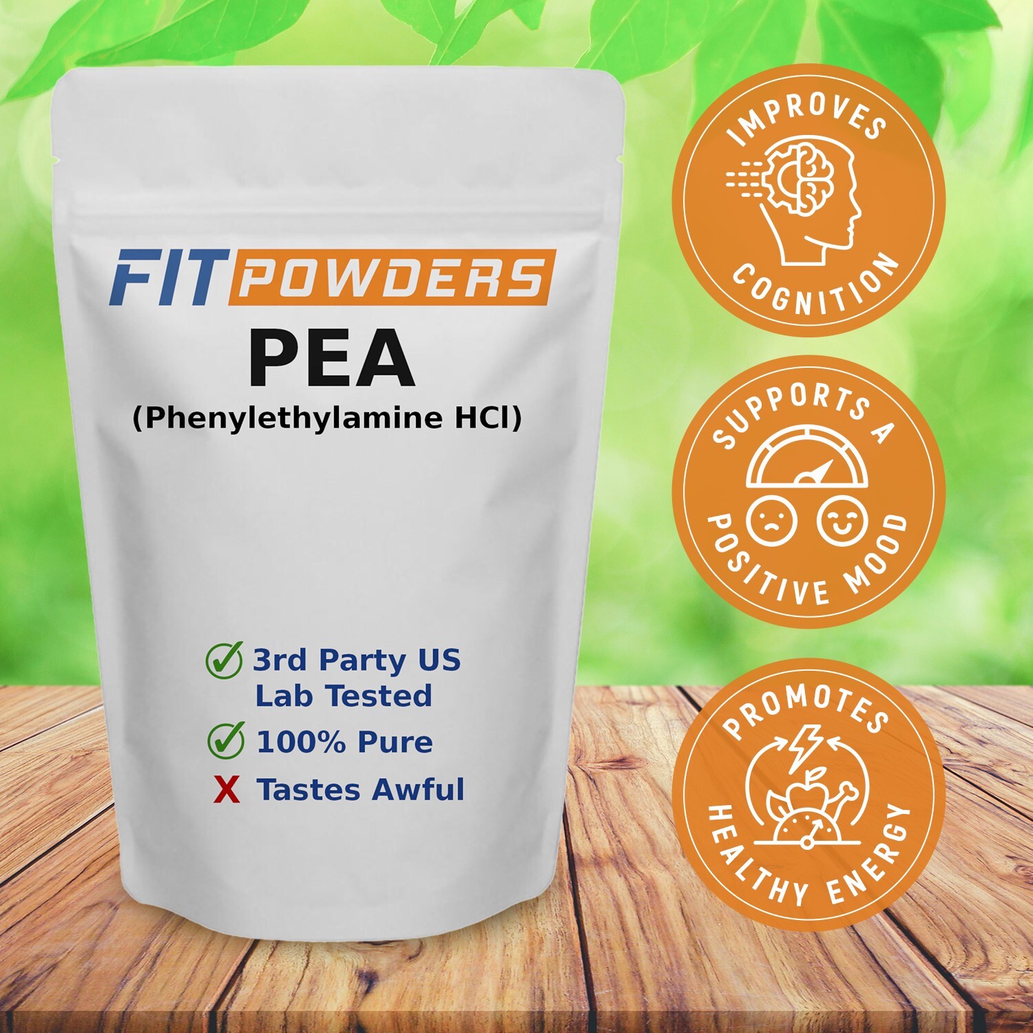 Beta Phenylethylamine HCL (PEA) Powder – 100% Pure – Scoop Included (Variations)